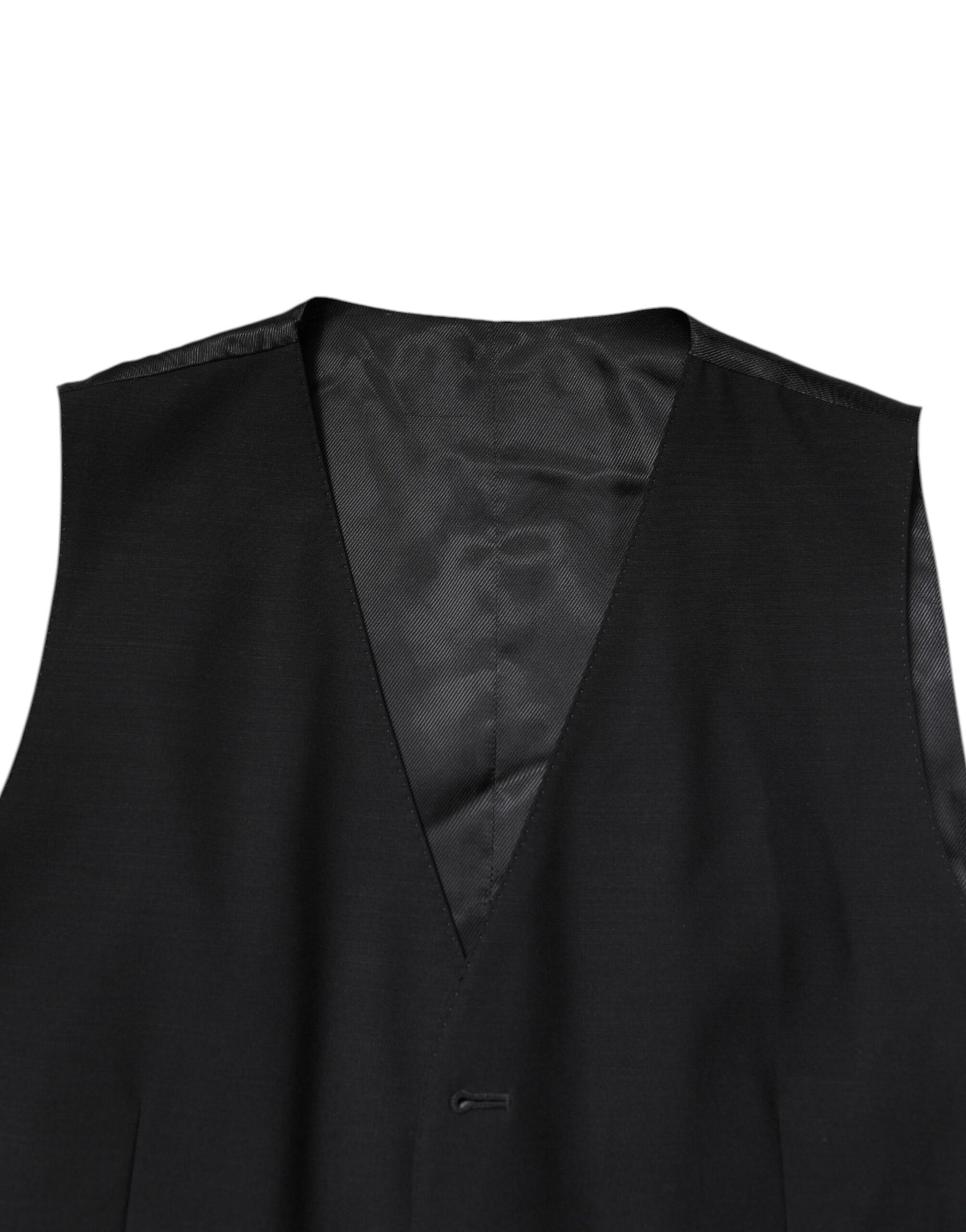 Dolce & Gabbana Black Single Breasted Formal 3 Piece Suit | Regal Royce