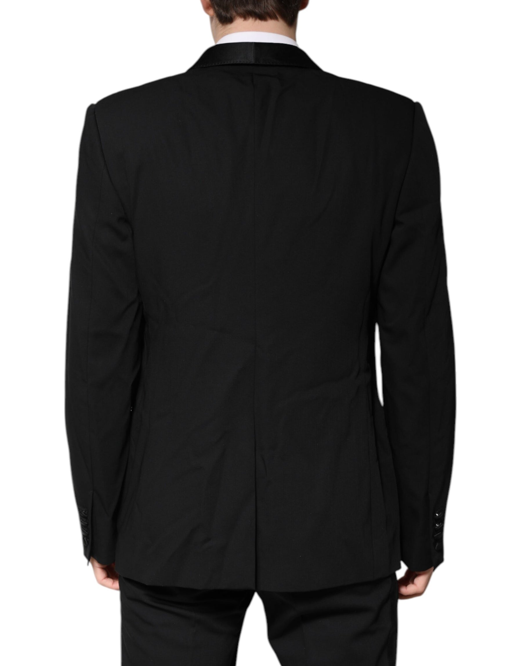 Dolce & Gabbana Black Wool Single Breasted 2 Piece Suit | Regal Royce