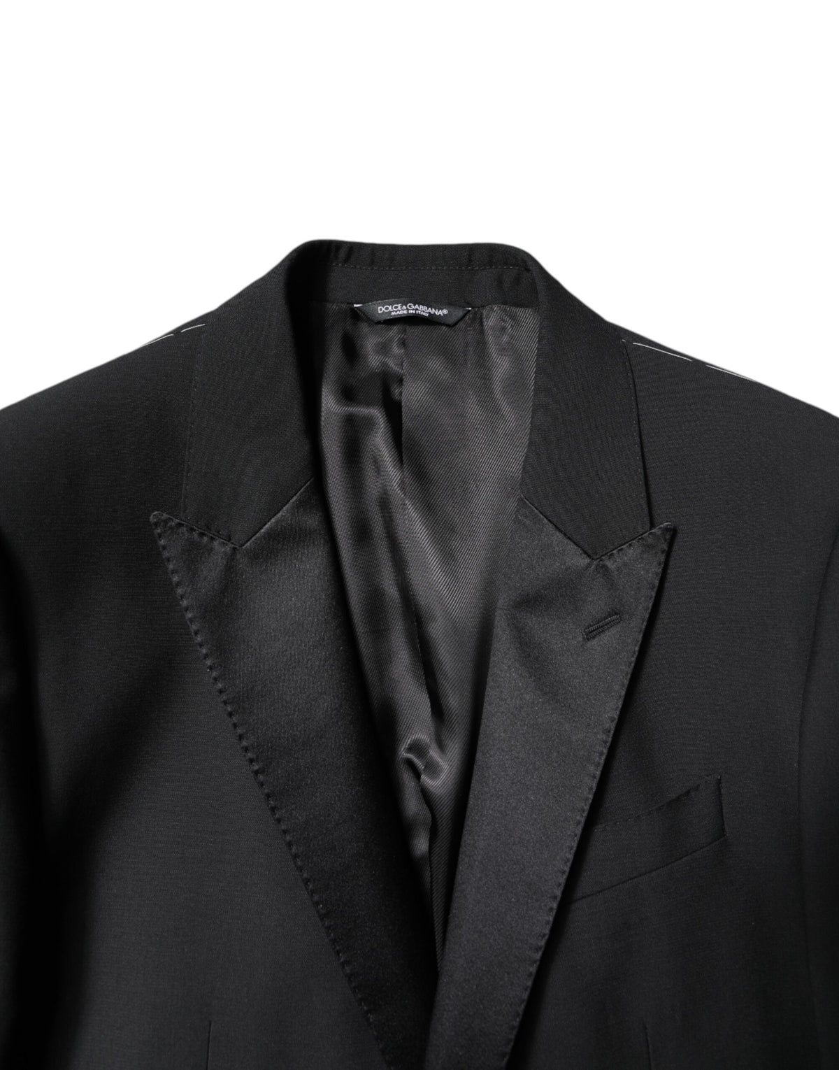 Dolce & Gabbana Black Wool Single Breasted Blazer Jacket | Regal Royce
