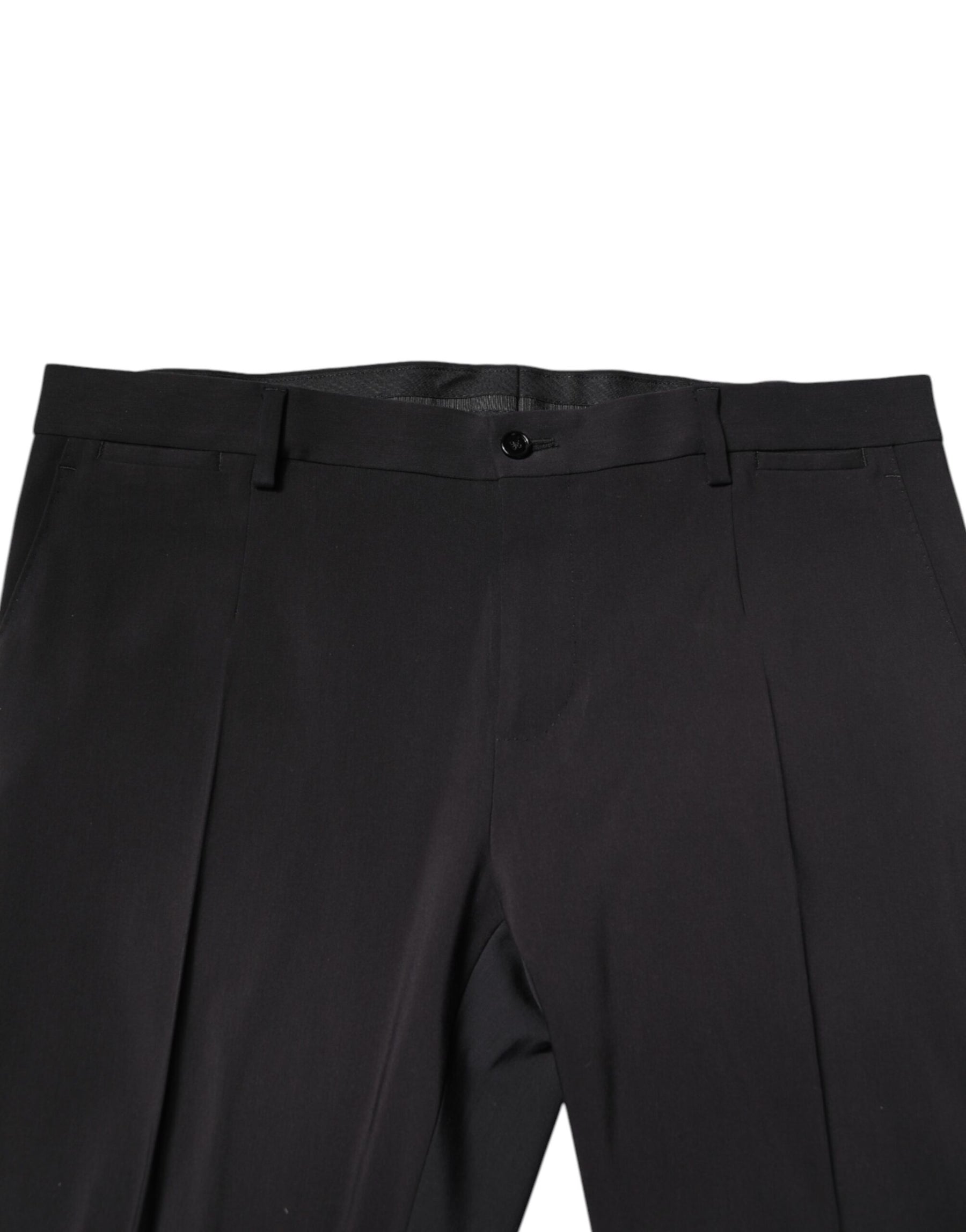 Dolce & Gabbana Black Wool Single Breasted 2 Piece Suit | Regal Royce