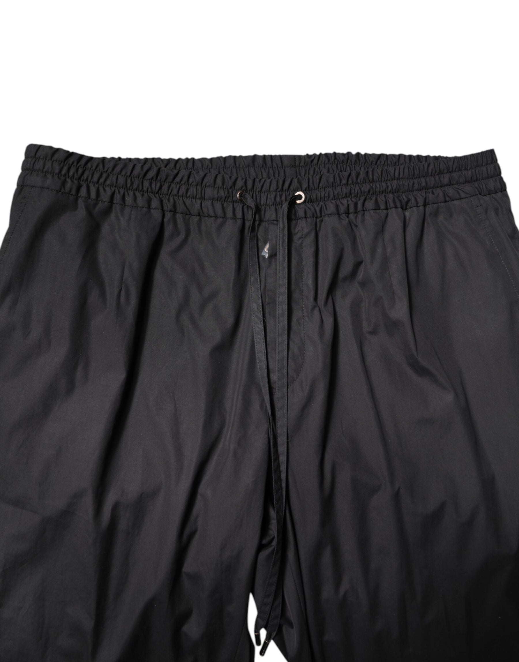 Dolce & Gabbana Black Cotton Single Breasted 2 Piece Suit | Regal Royce