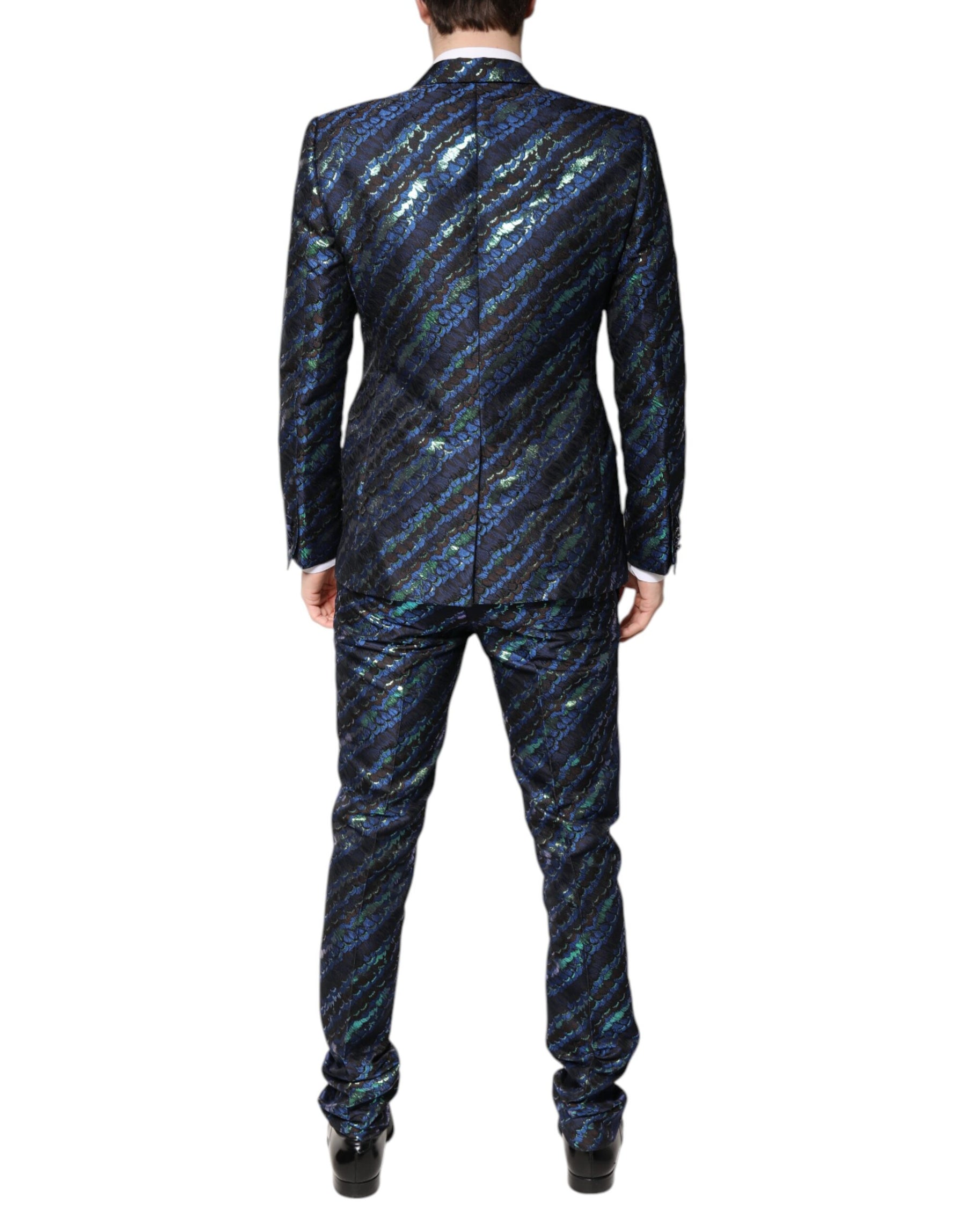 Dolce & Gabbana Multicolor Polyester Jacquard 2 Piece Suit | Regal Royce