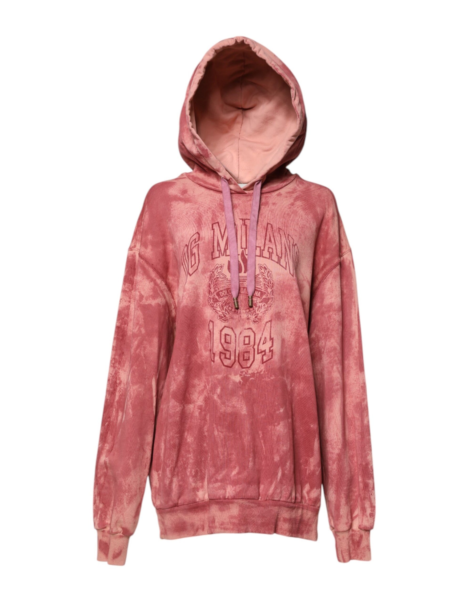 Dolce & Gabbana Pink Wash DG MILANO Hooded Pullover Sweater | Regal Royce