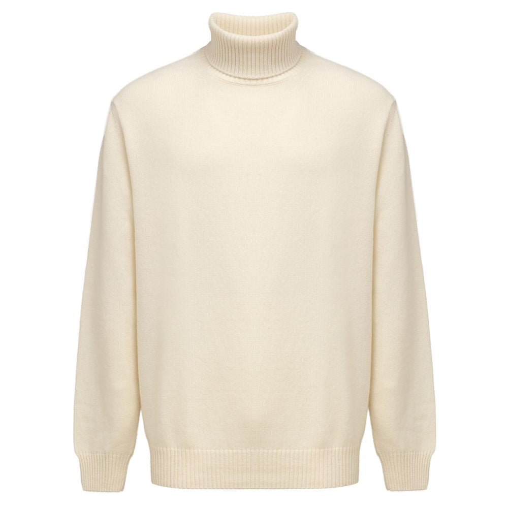 Cruciani White Cashmere Turtleneck | Regal Royce