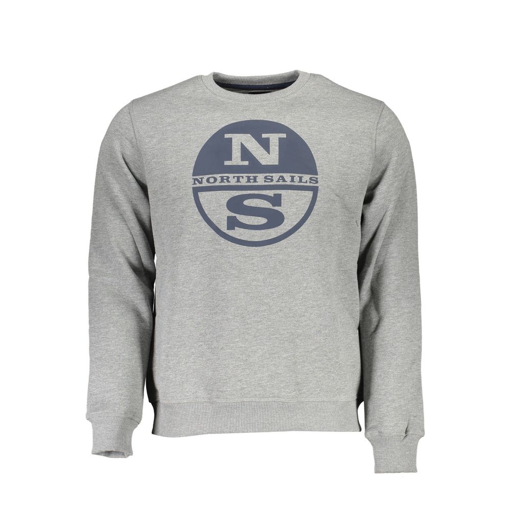 North Sails Gray Cotton Men Sweater | Regal Royce