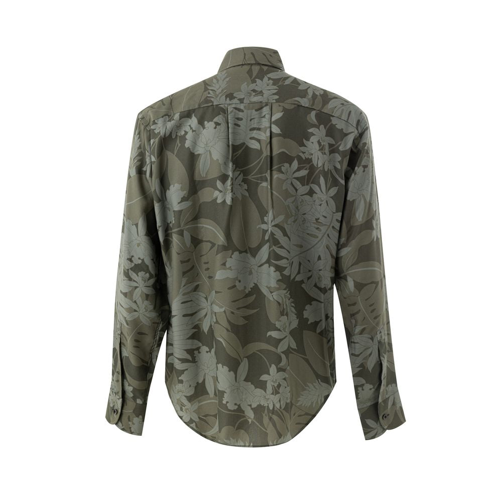 Tom Ford Green Lyocell Pattern Shirt | Regal Royce