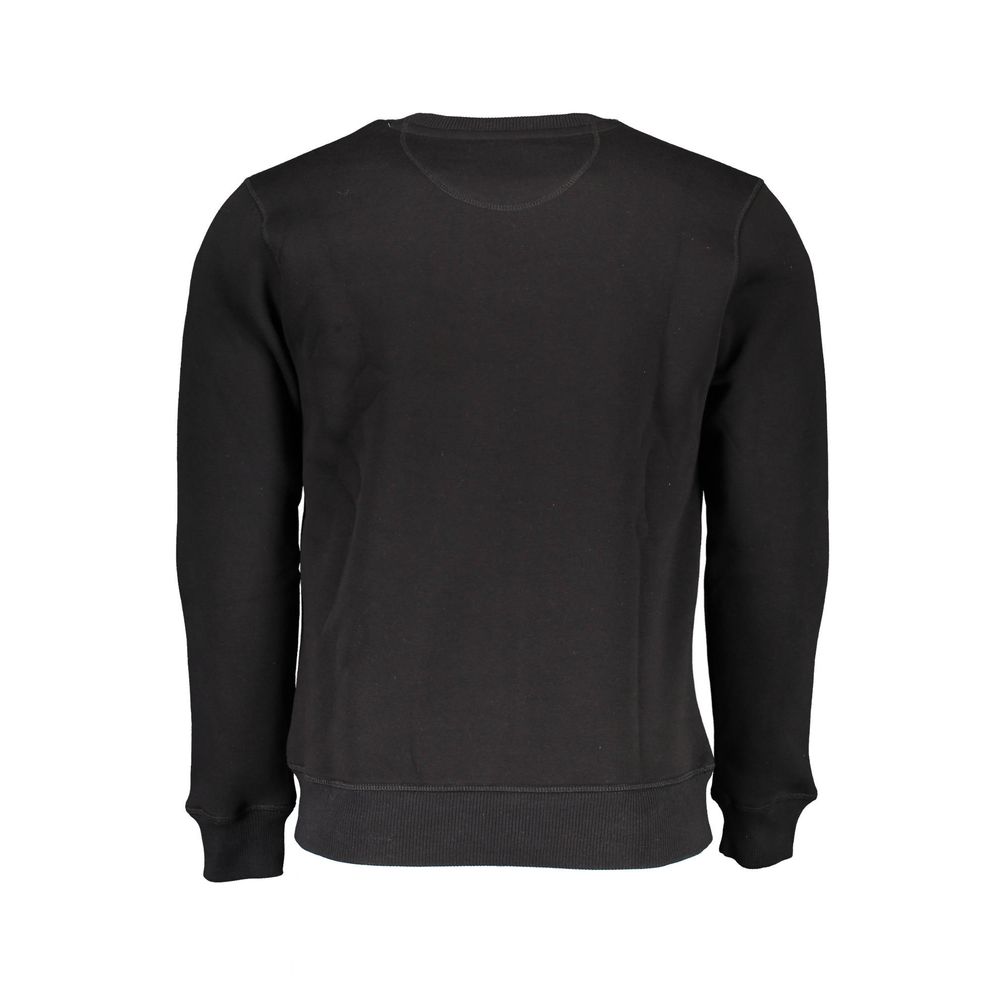 North Sails Black Cotton Men Sweatshirt | Regal Royce