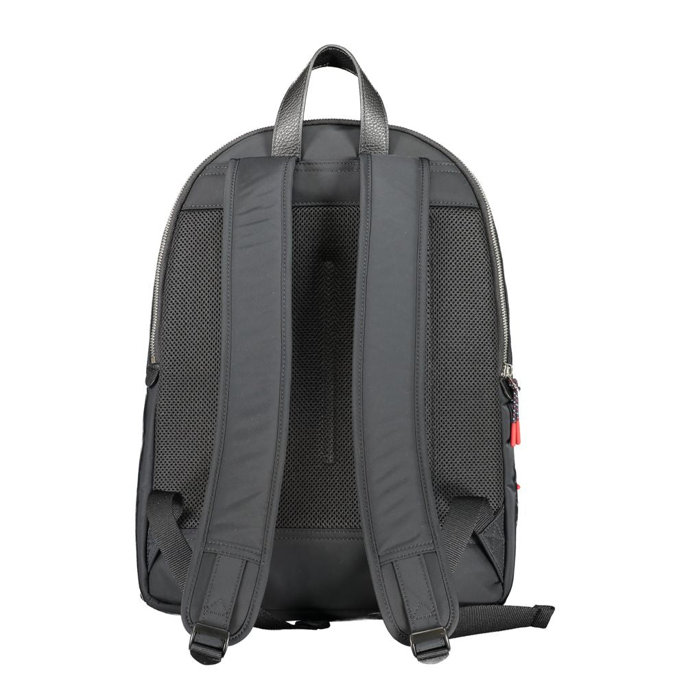 Tommy Hilfiger Black Polyester Men Backpack | Regal Royce