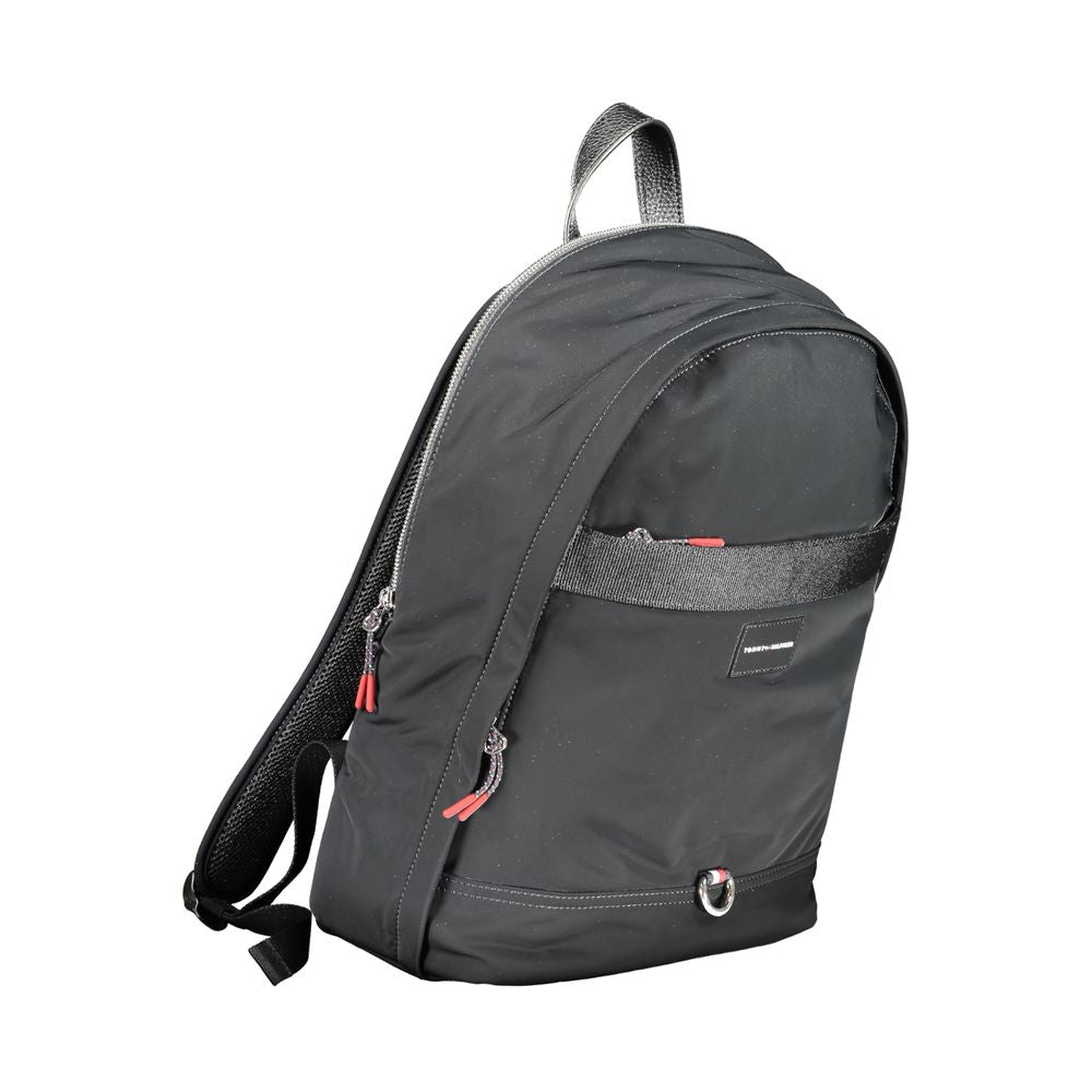 Tommy Hilfiger Black Polyester Men Backpack | Regal Royce