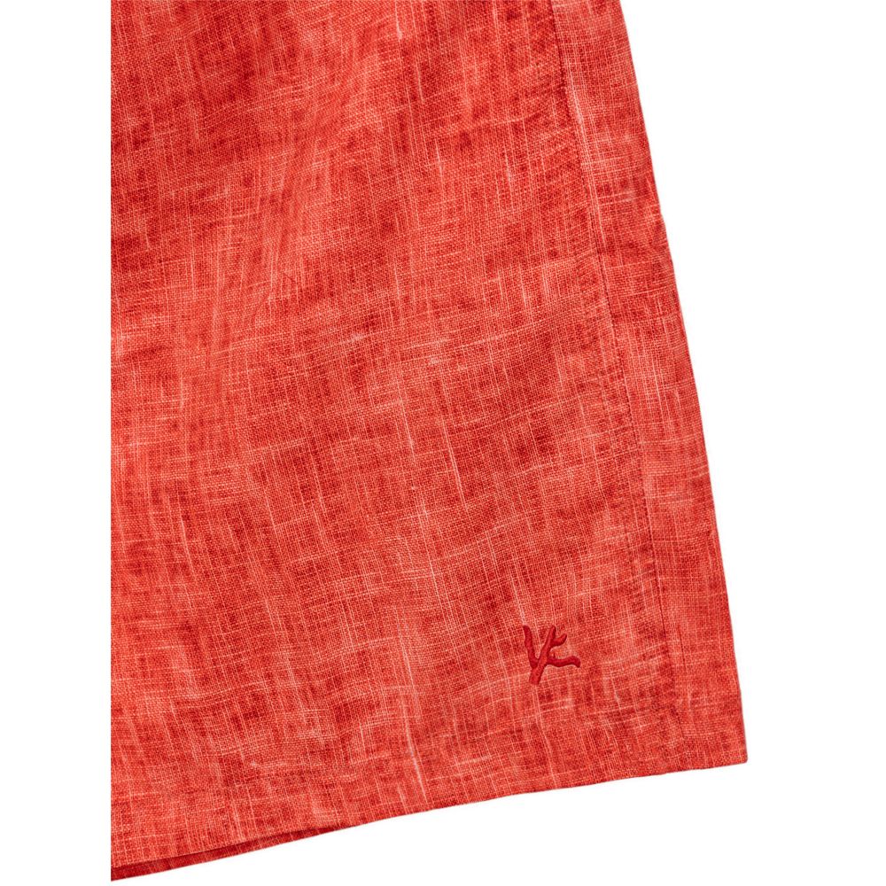 Isaia Red Polyester Swim Shorts | Regal Royce