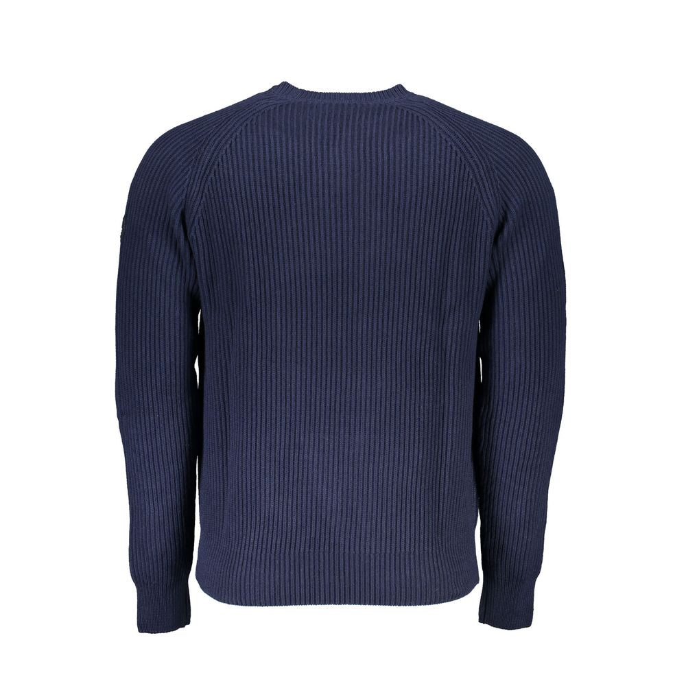 North Sails Blue Cotton Men Sweater | Regal Royce