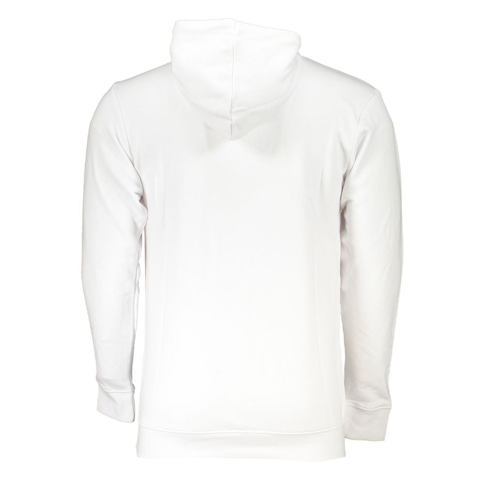 Cavalli Class Bianco Cotton Men Sweatshirt | Regal Royce