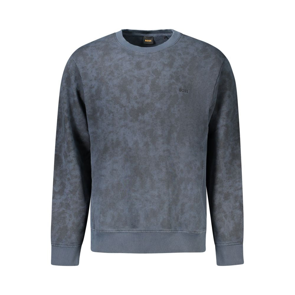 Hugo Boss Blue Cotton Men Sweatshirt | Regal Royce