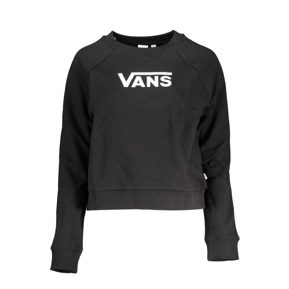 Vans Black Cotton Women Sweatshirt | Regal Royce