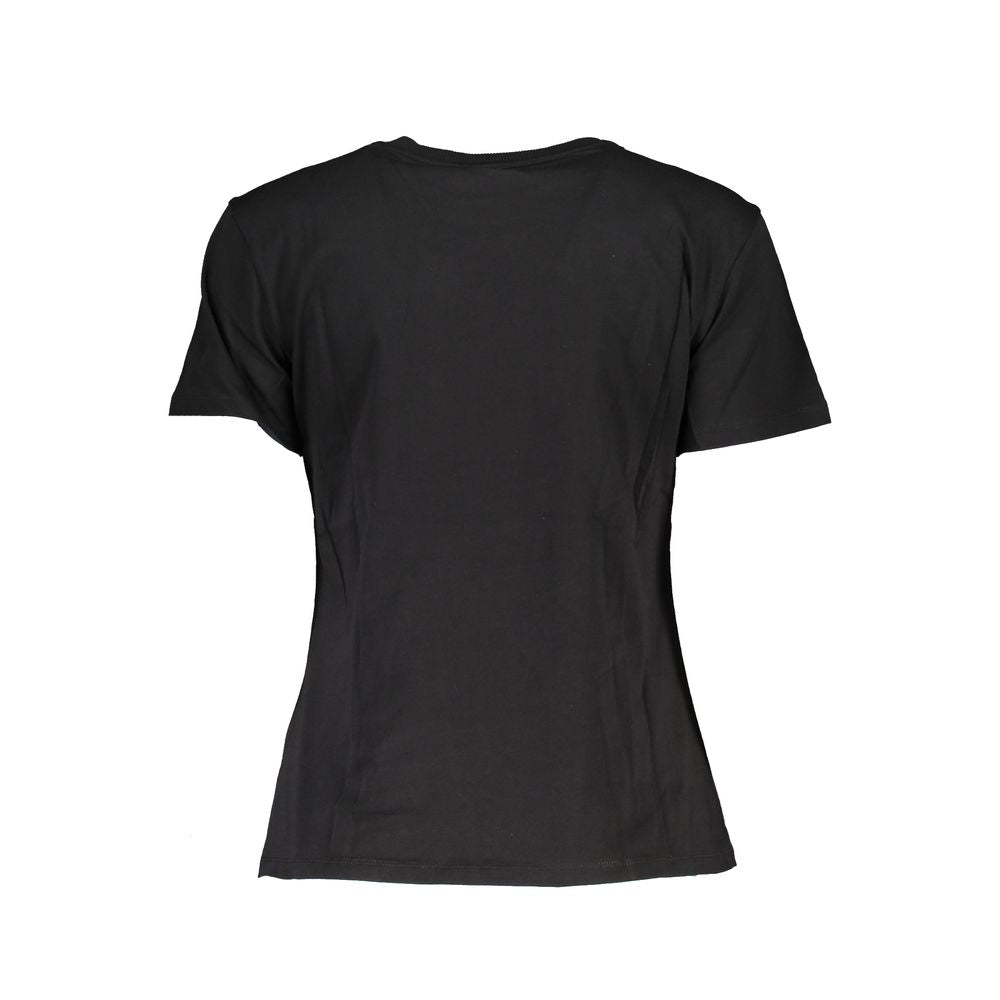 Patrizia Pepe Black Cotton Women T-Shirt | Regal Royce