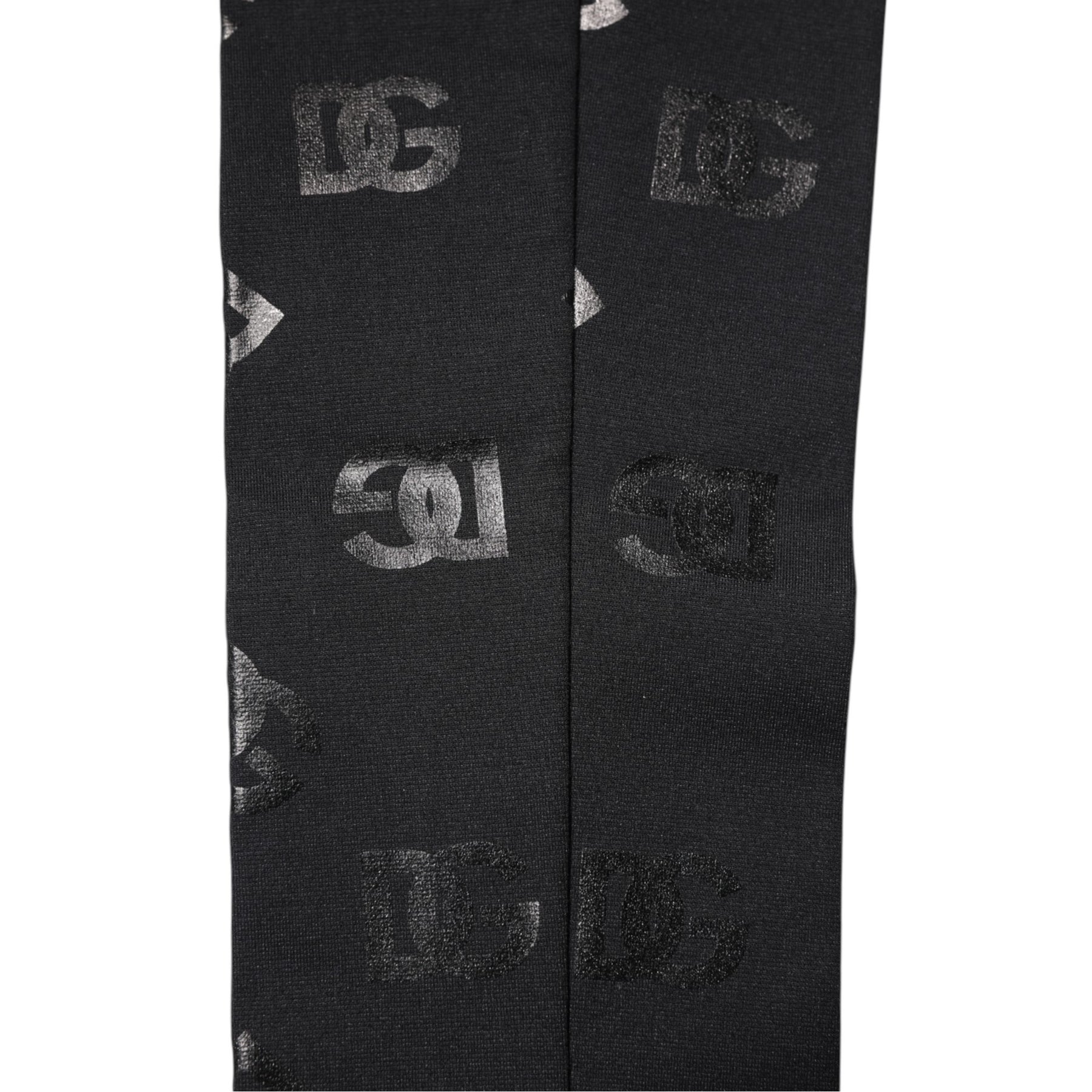 Dolce & Gabbana Black DG Logo Monogram Wool Stretch Arm Sleeves | Regal Royce