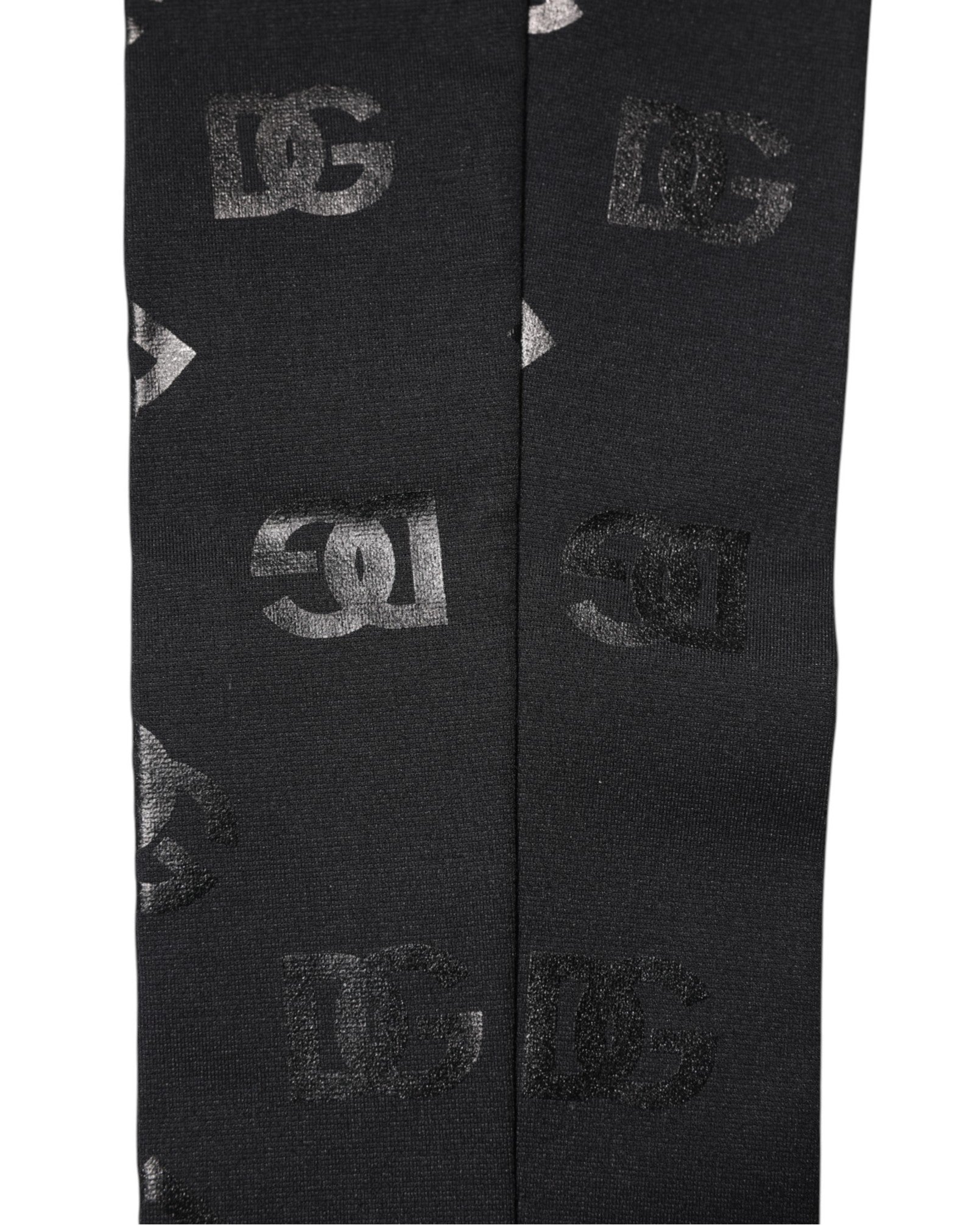 Dolce & Gabbana Black DG Logo Monogram Wool Stretch Arm Sleeves | Regal Royce