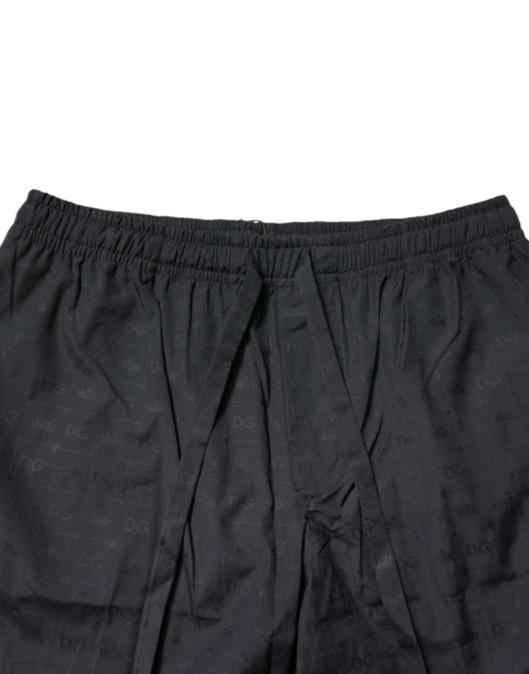 Dolce & Gabbana Black Cotton Men Pajama Set Sleepwear | Regal Royce