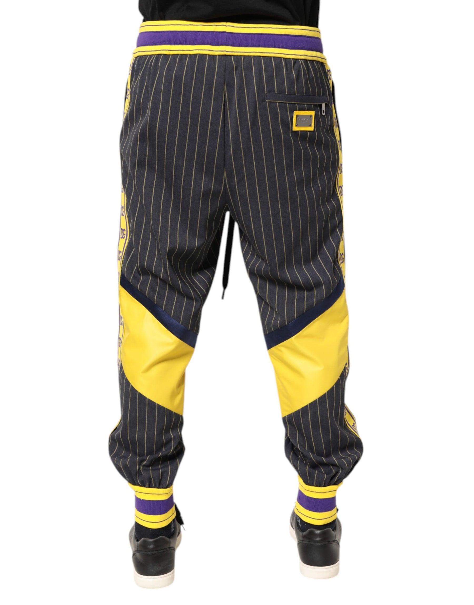 Dolce & Gabbana Multicolor Cotton Men Jogger Pants | Regal Royce