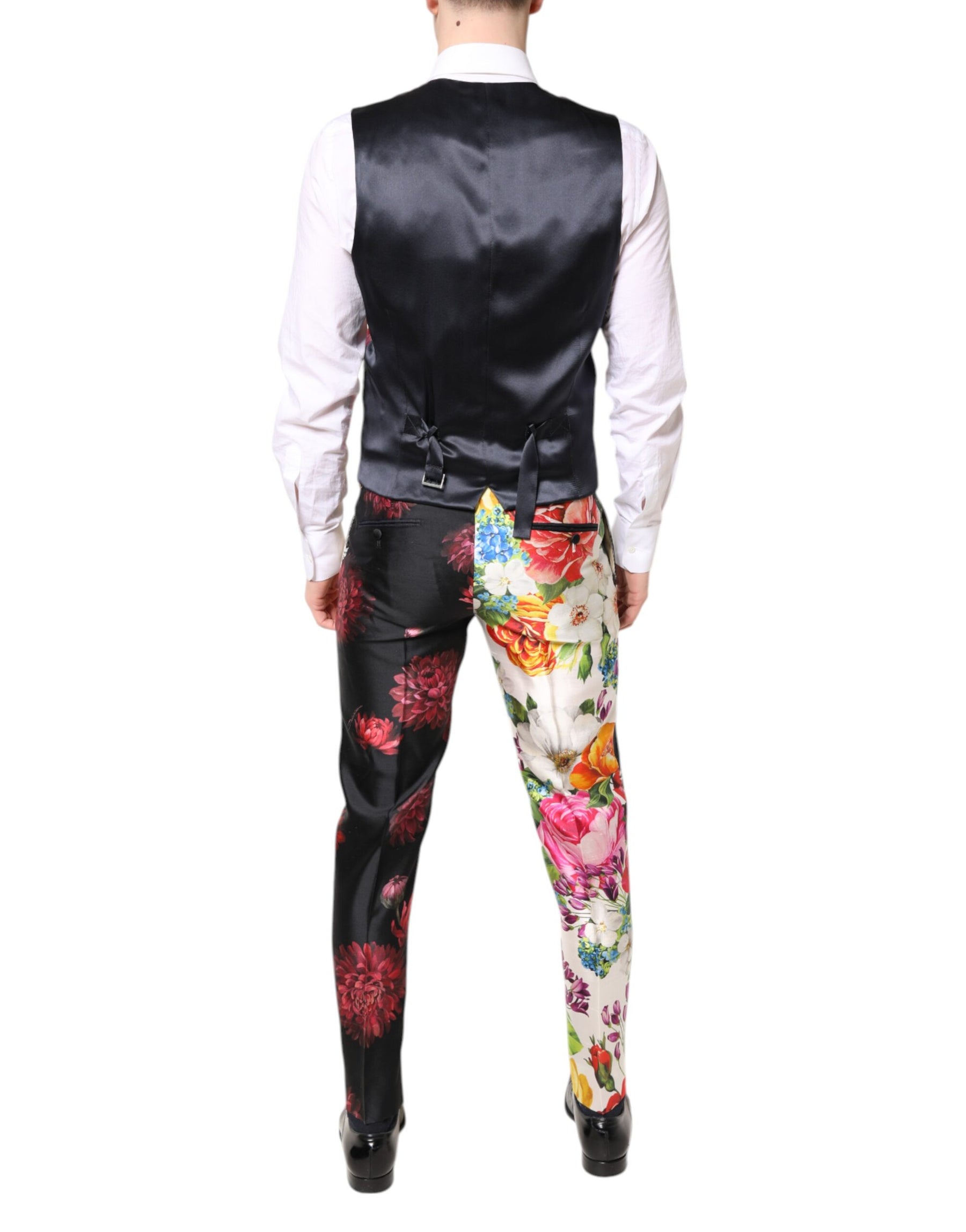 Dolce & Gabbana Multicolor Floral SICILIA Silk 3 Piece Suit | Regal Royce