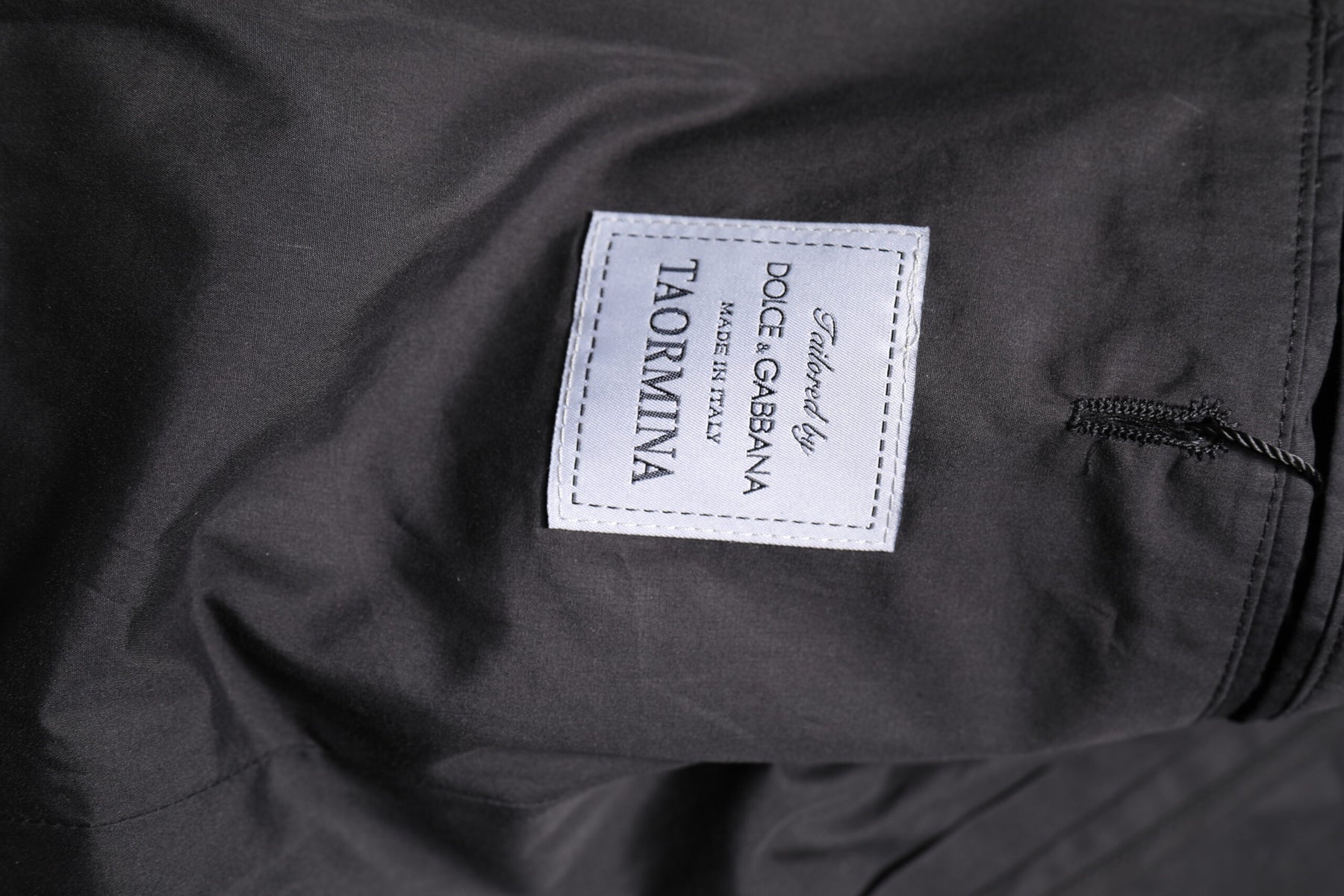 Dolce & Gabbana Black Cotton TAORMINA Formal 2 Piece Suit | Regal Royce