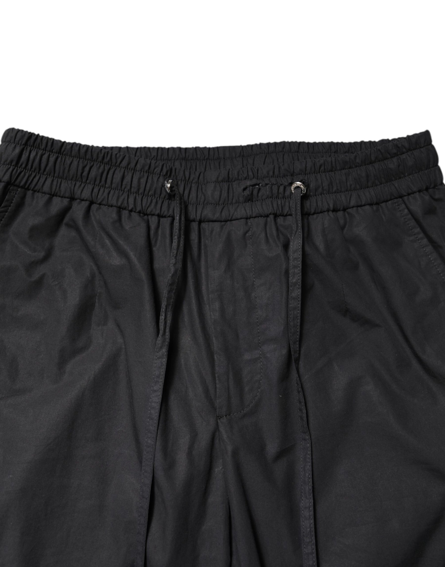 Dolce & Gabbana Black Cotton TAORMINA Formal 2 Piece Suit | Regal Royce