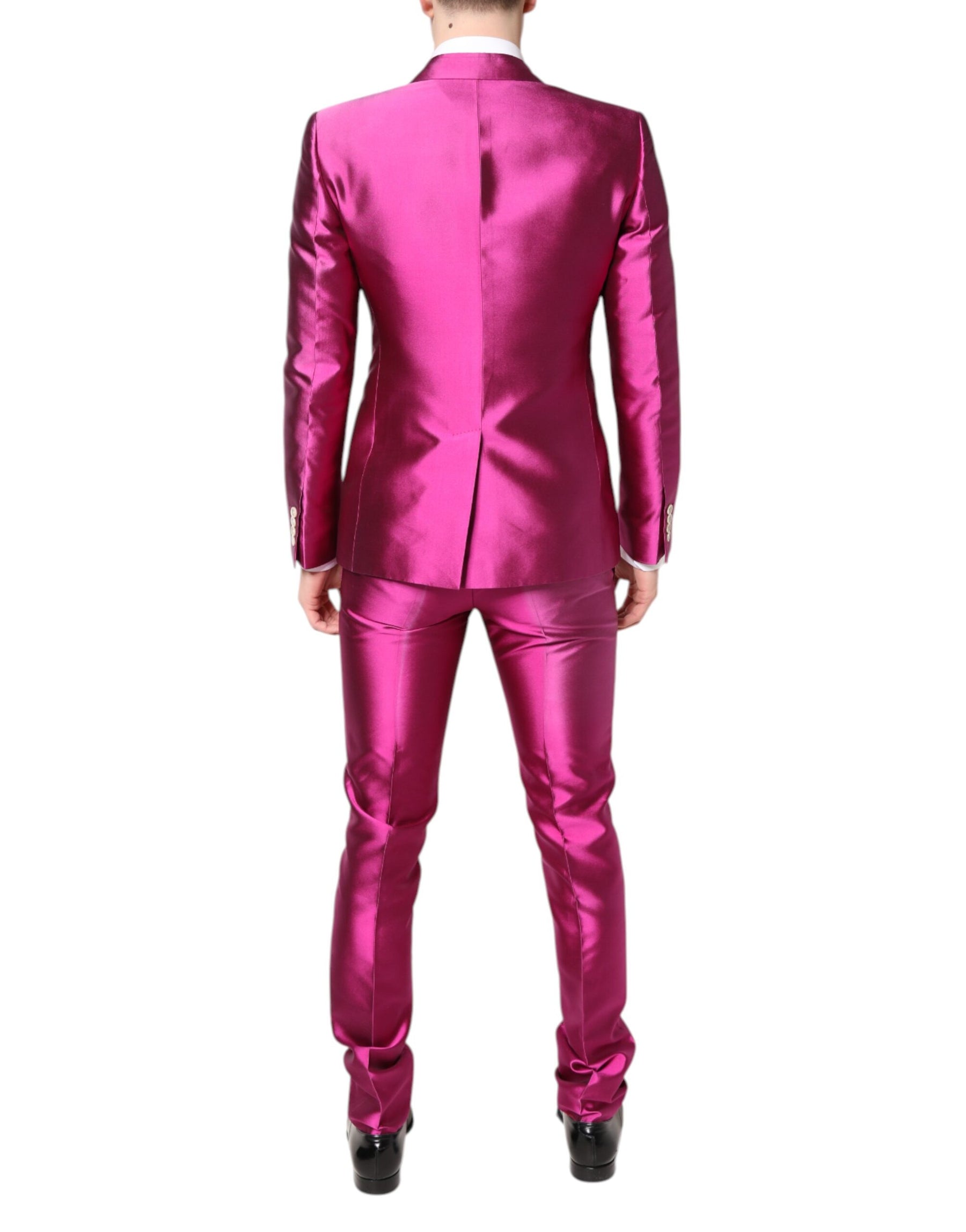 Dolce & Gabbana Pink SICILIA Double Breasted 3 Piece Suit | Regal Royce