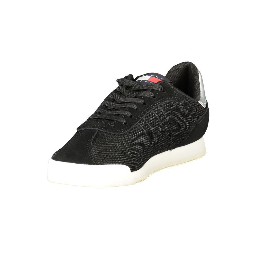 Tommy Hilfiger Black Polyester Women Sneaker | Regal Royce