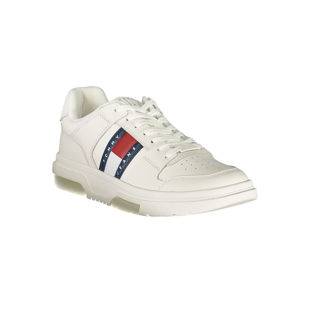 Tommy Hilfiger White Polyurethane Men Sneaker | Regal Royce