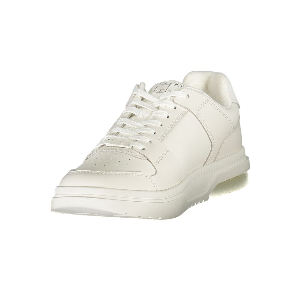 Tommy Hilfiger White Polyurethane Men Sneaker | Regal Royce