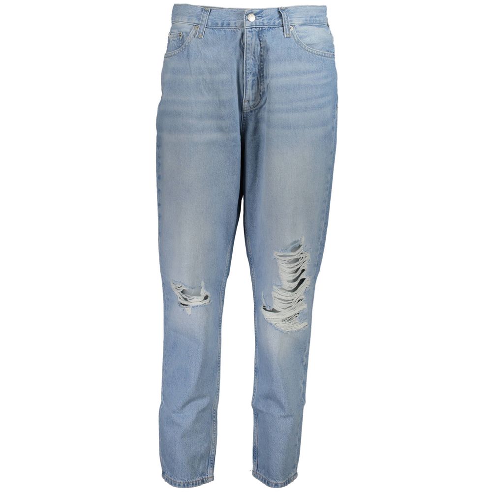 Calvin Klein Blue Cotton Women Jeans | Regal Royce