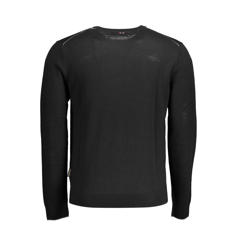 Napapijri Black Wool Mens Sweater | Regal Royce