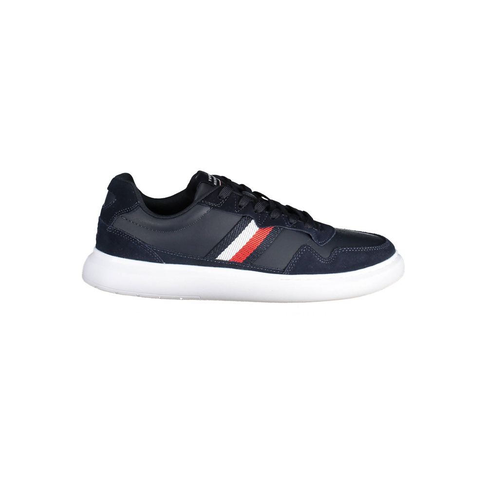 Tommy Hilfiger Blue Leather Men Sneaker | Regal Royce