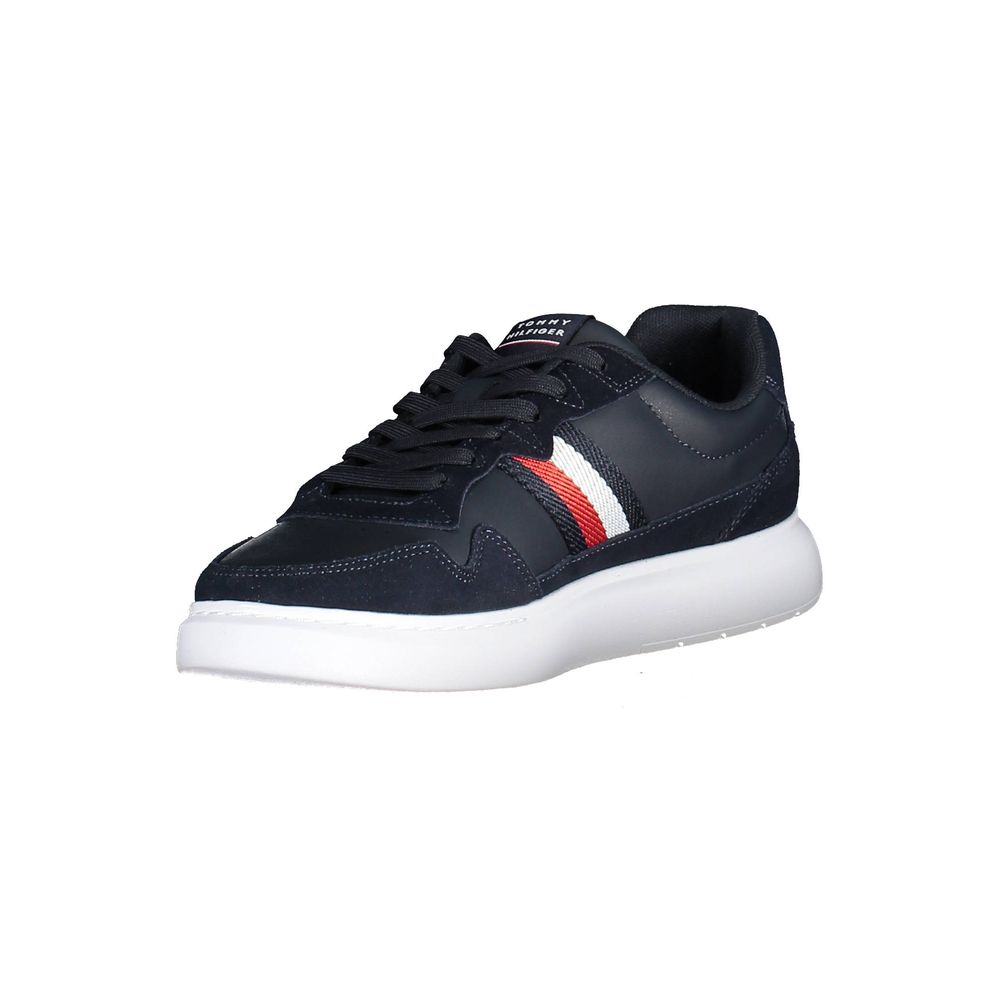 Tommy Hilfiger Blue Leather Men Sneaker | Regal Royce