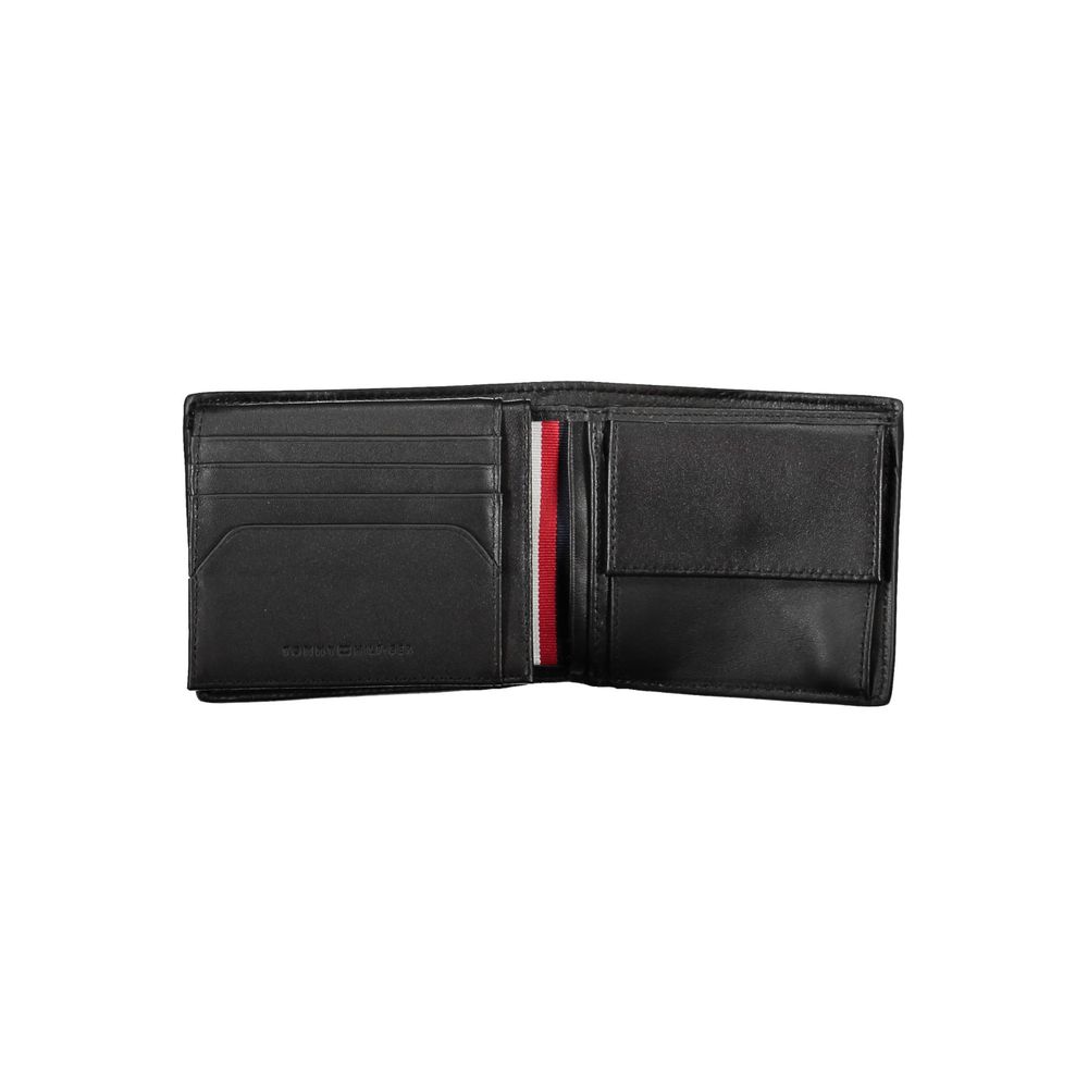 Tommy Hilfiger Black Leather Men's Wallet | Regal Royce