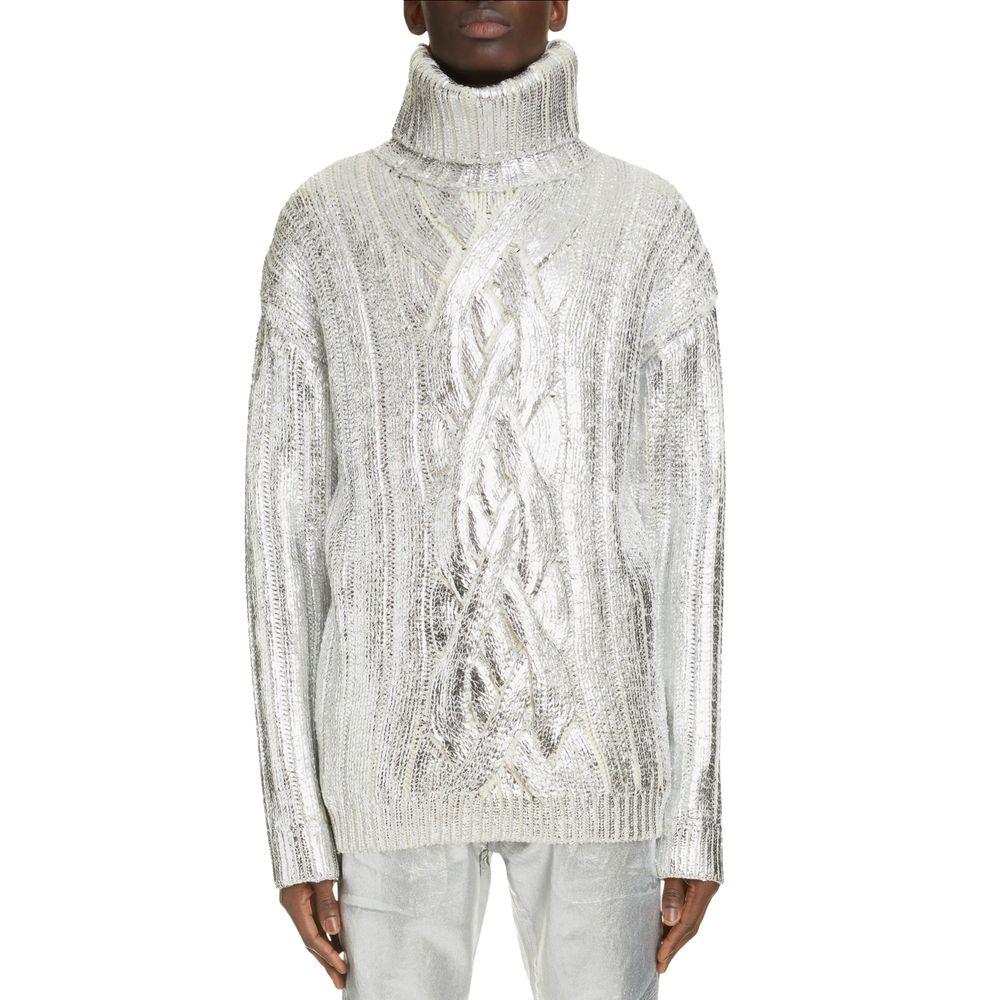 Balmain Gray Wool Sweater