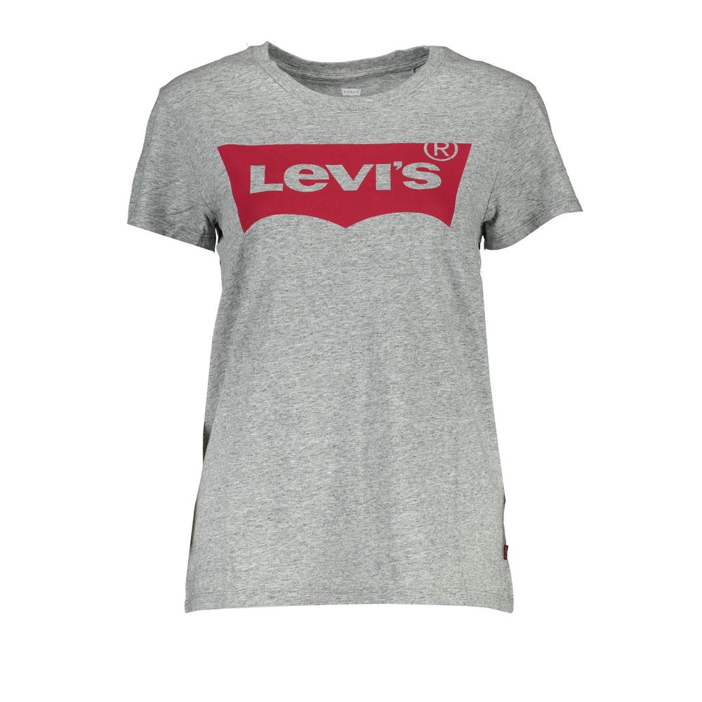 Levi's Grigio Cotton Women T-Shirt | Regal Royce