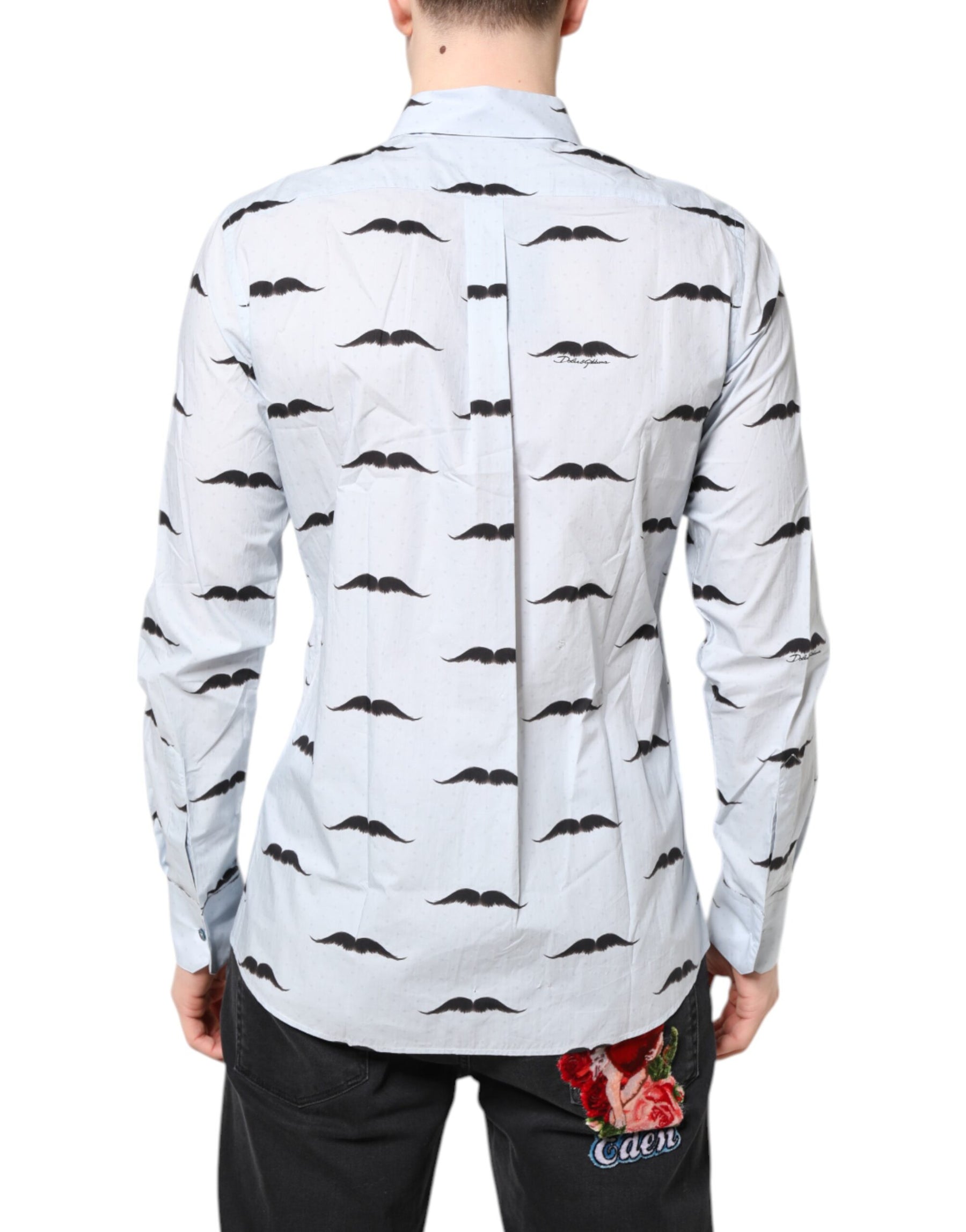 Dolce & Gabbana Light Blue Cotton MARTINI Formal Dress Shirt | Regal Royce