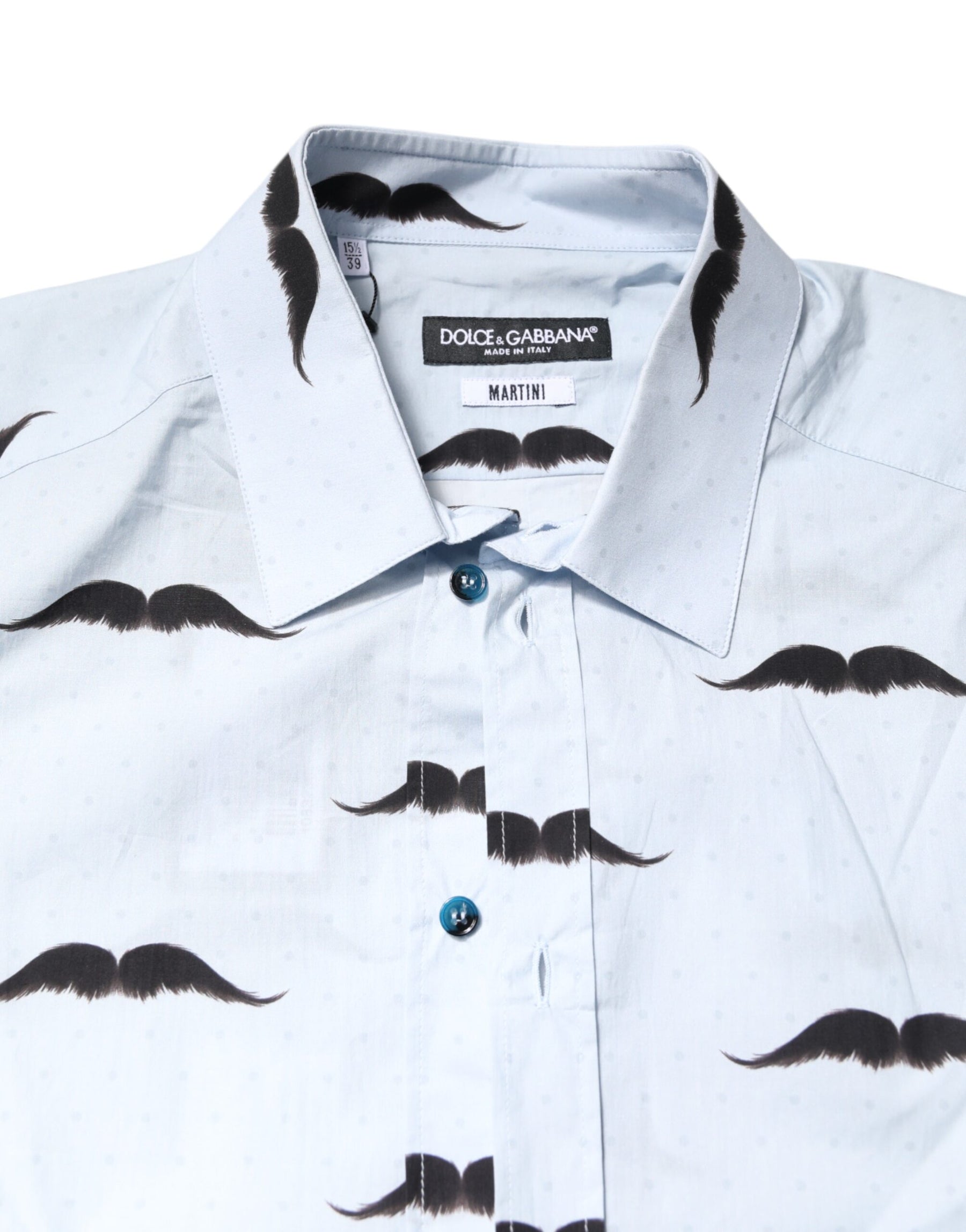 Dolce & Gabbana Light Blue Cotton MARTINI Formal Dress Shirt | Regal Royce