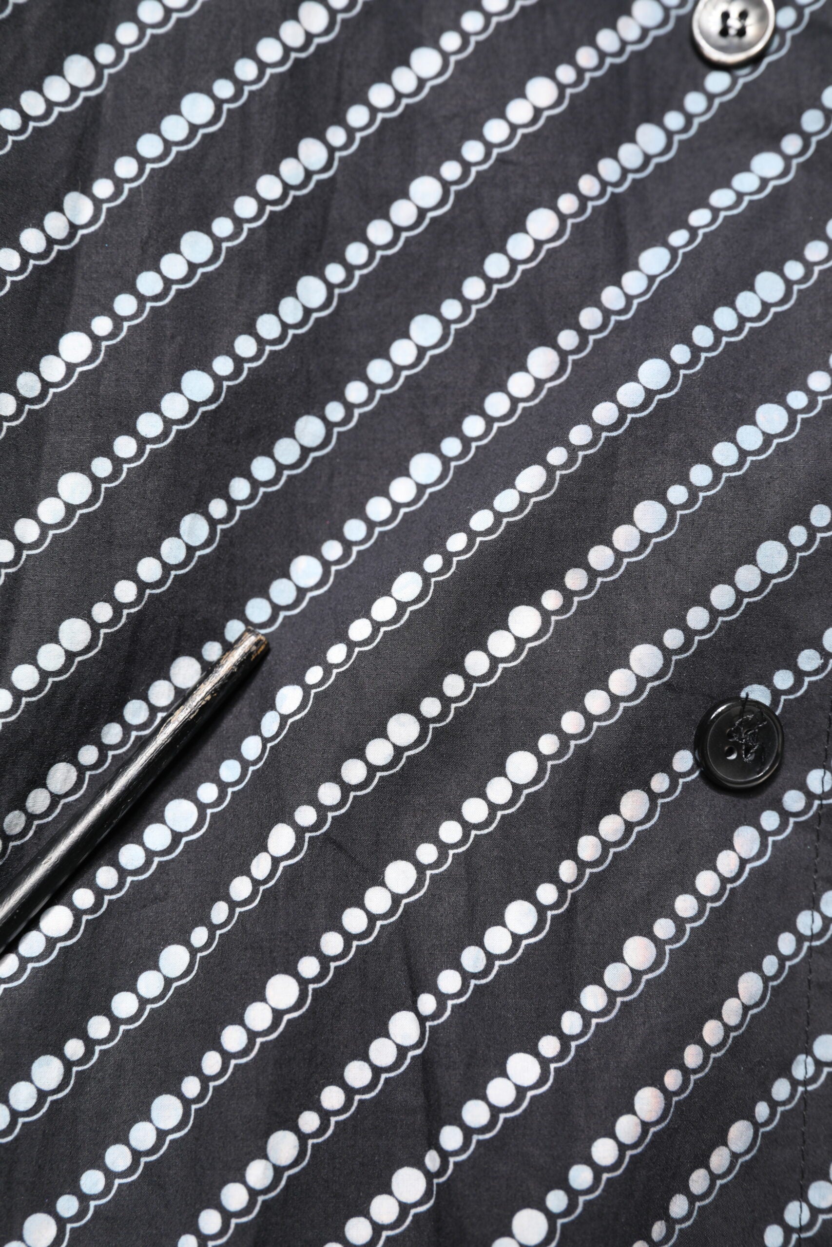 Dolce & Gabbana Black White Stripe Button Down Casual Shirt | Regal Royce