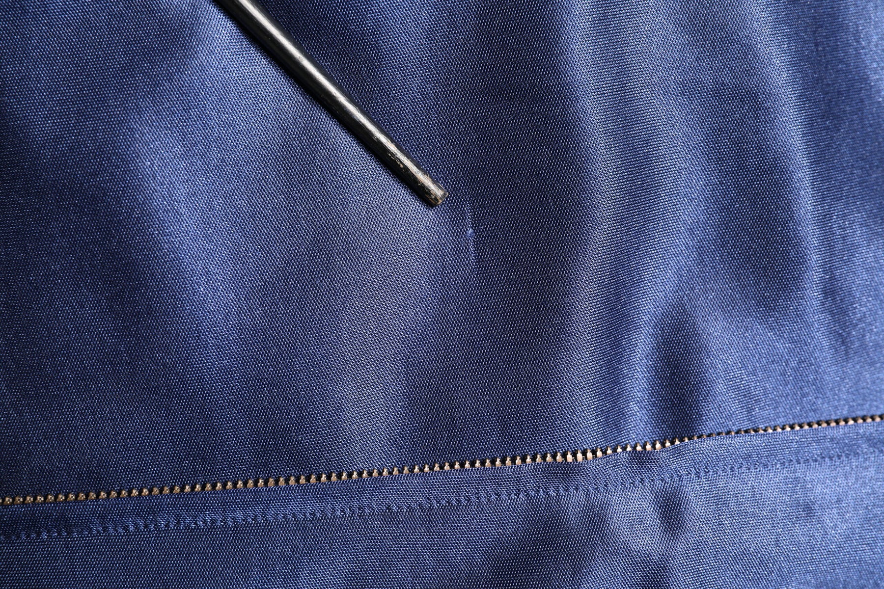 Dolce & Gabbana Blue Nylon Logo Patch Men Bomber Sweater | Regal Royce