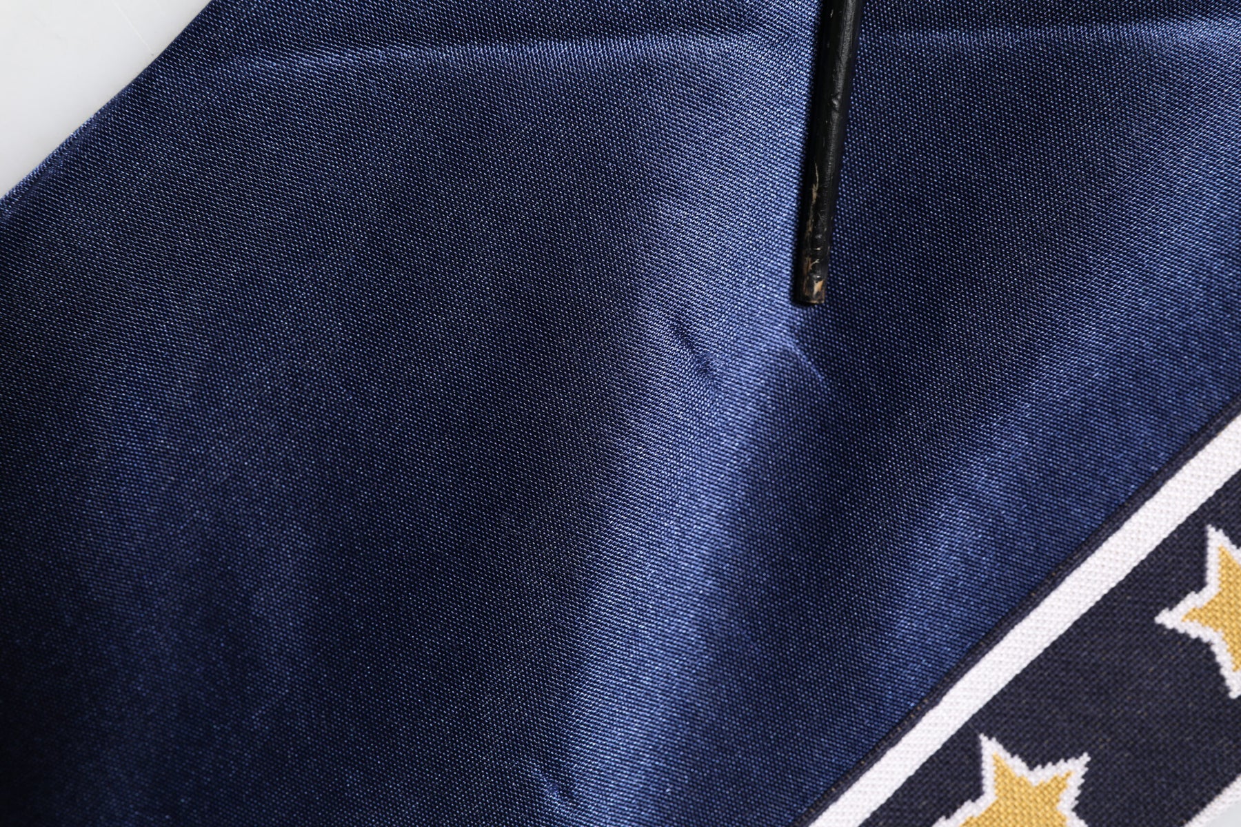 Dolce & Gabbana Blue Nylon Logo Patch Men Bomber Sweater | Regal Royce