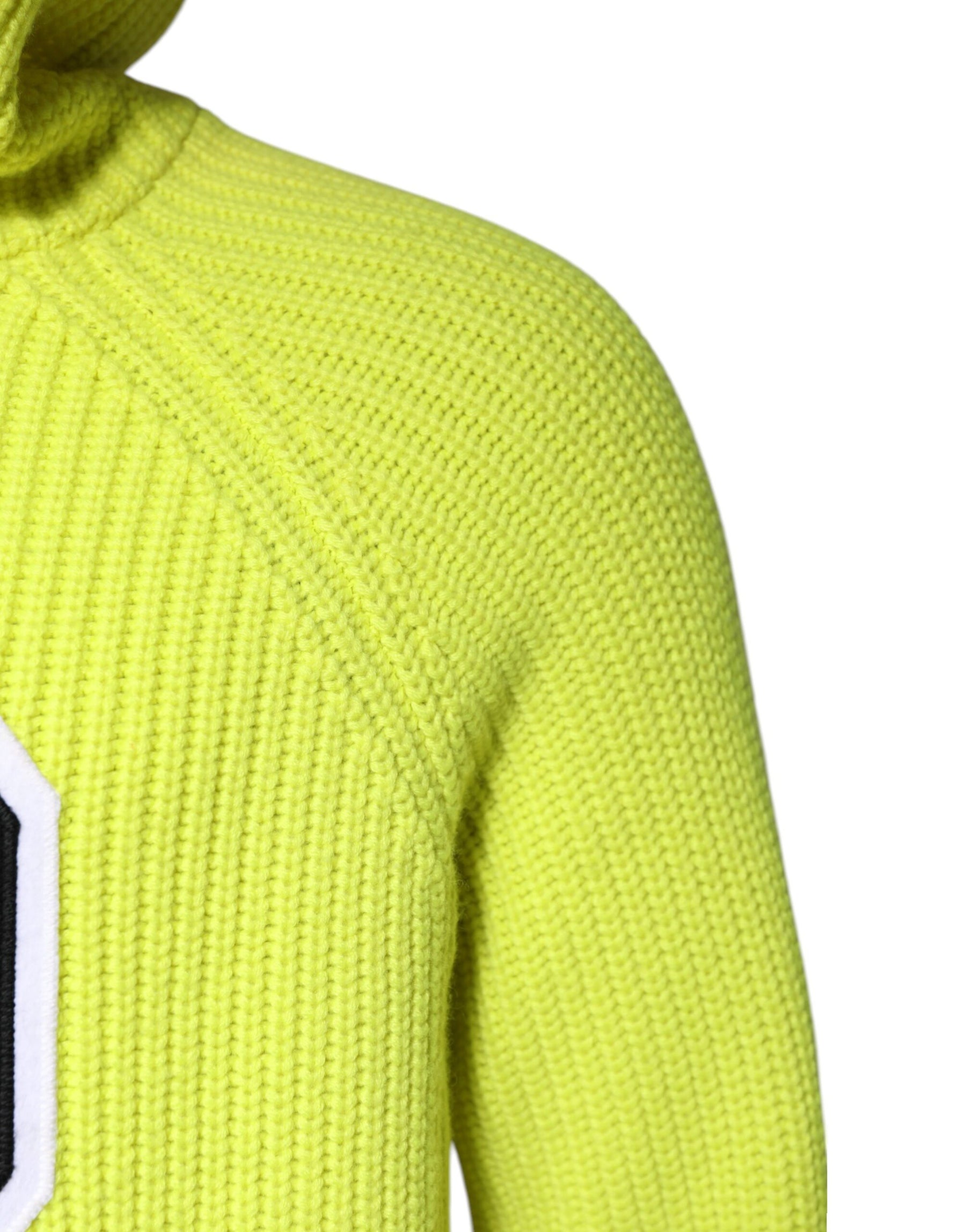 Dolce & Gabbana Green 69 Knit Hooded Men Pullover Sweater | Regal Royce