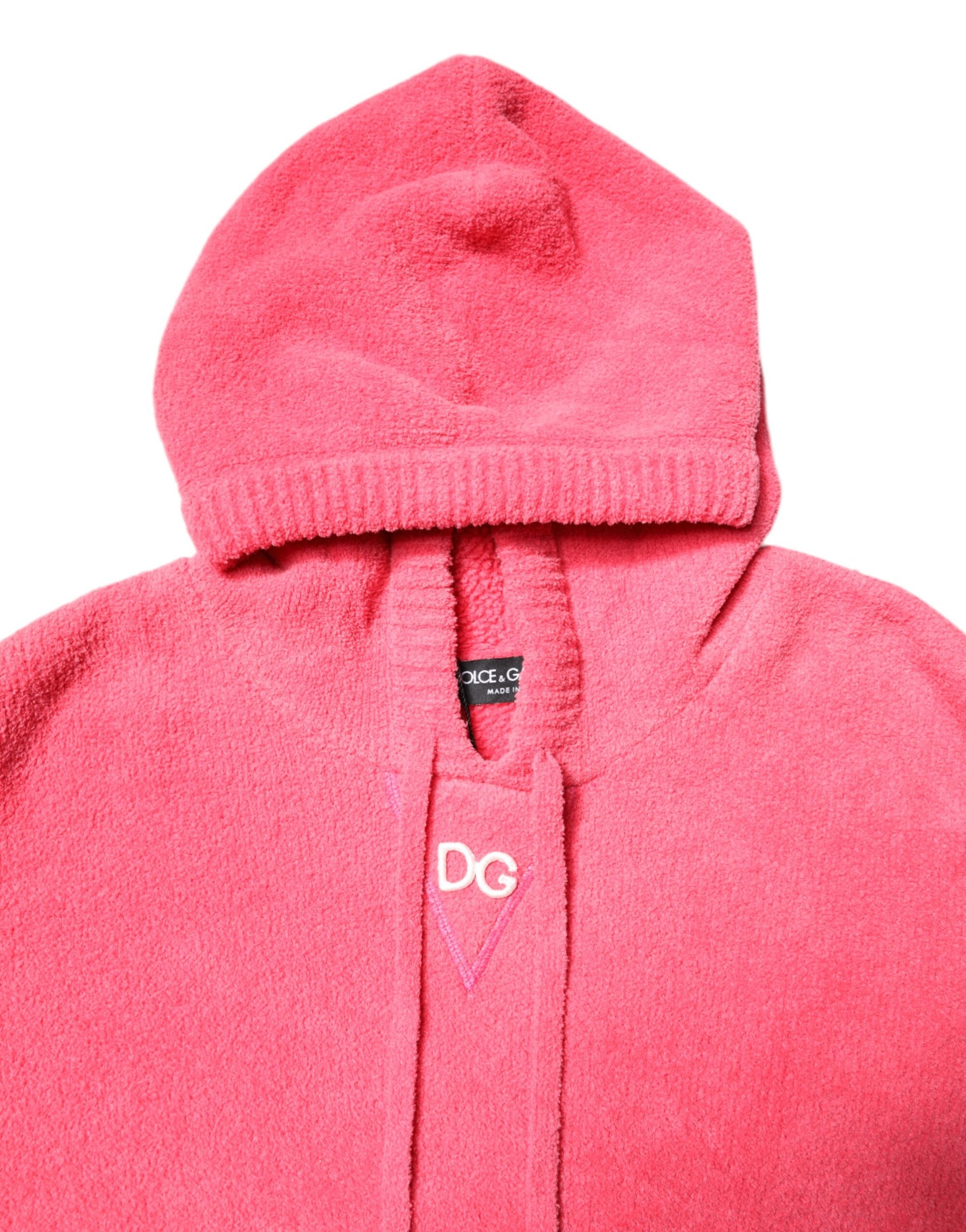Dolce & Gabbana Red Cotton Knit Hooded Men Pullover Sweater | Regal Royce