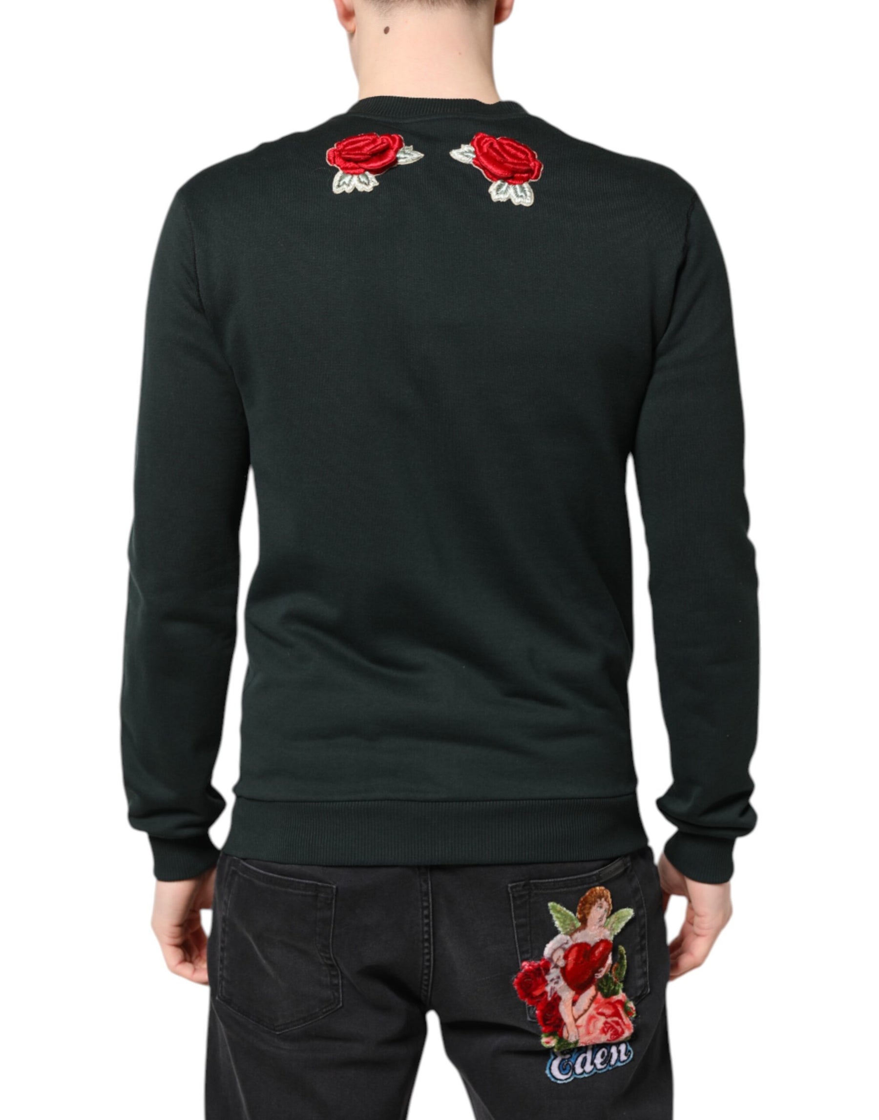 Dolce & Gabbana Black Sequined Embellished Pullover Sweater | Regal Royce