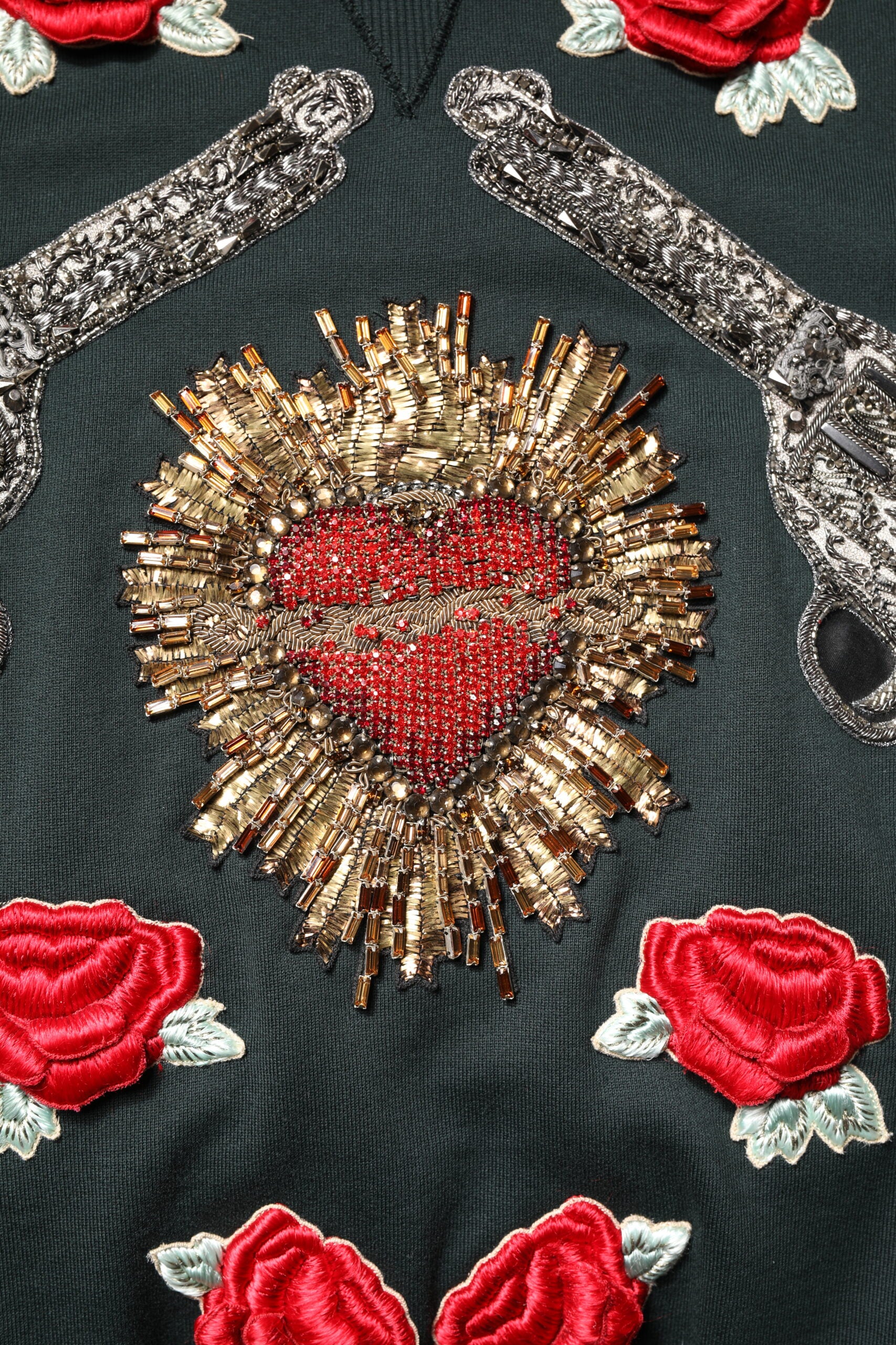 Dolce & Gabbana Black Sequined Embellished Pullover Sweater | Regal Royce