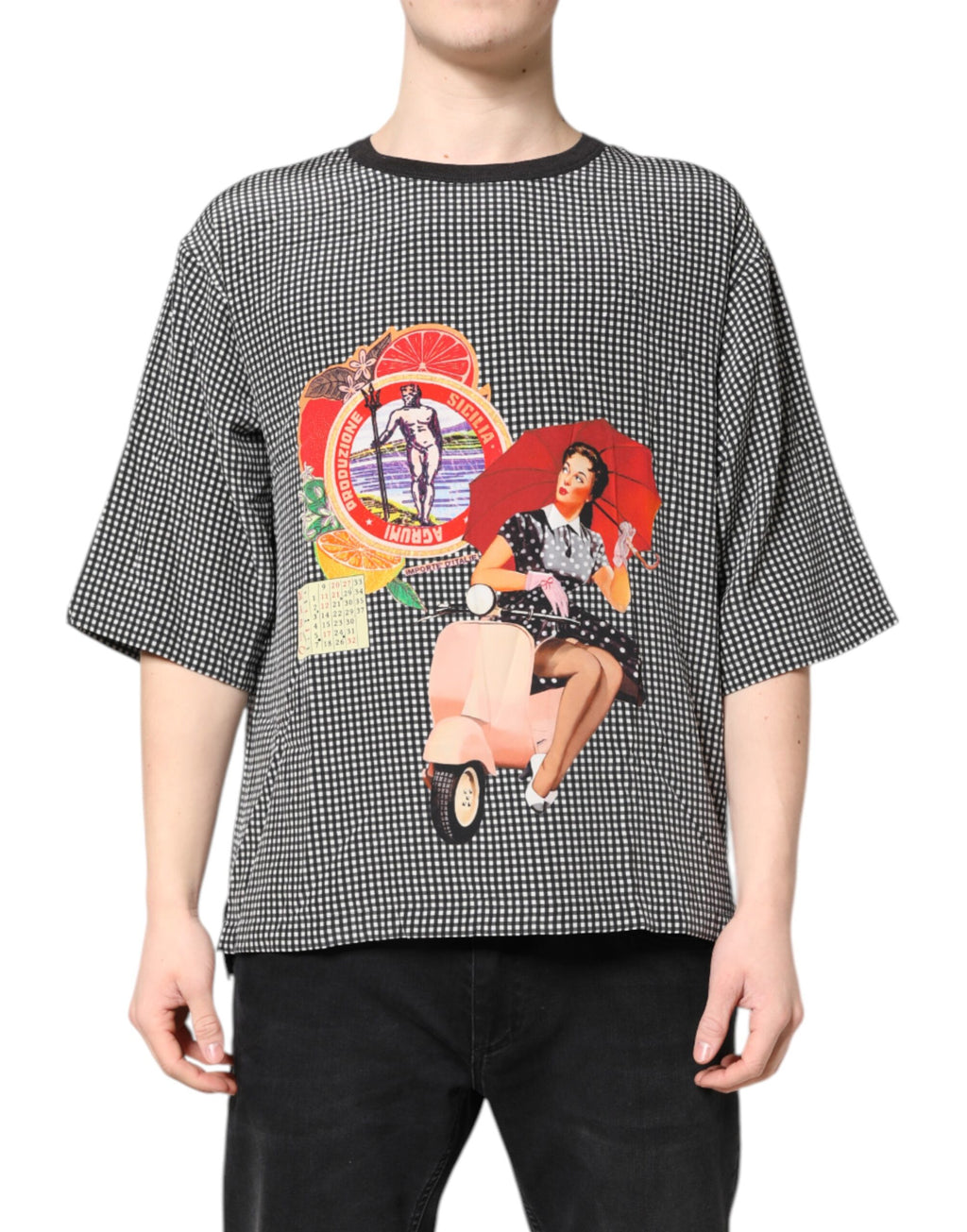Dolce & Gabbana Black Graphic Print Short Sleeve T-shirt