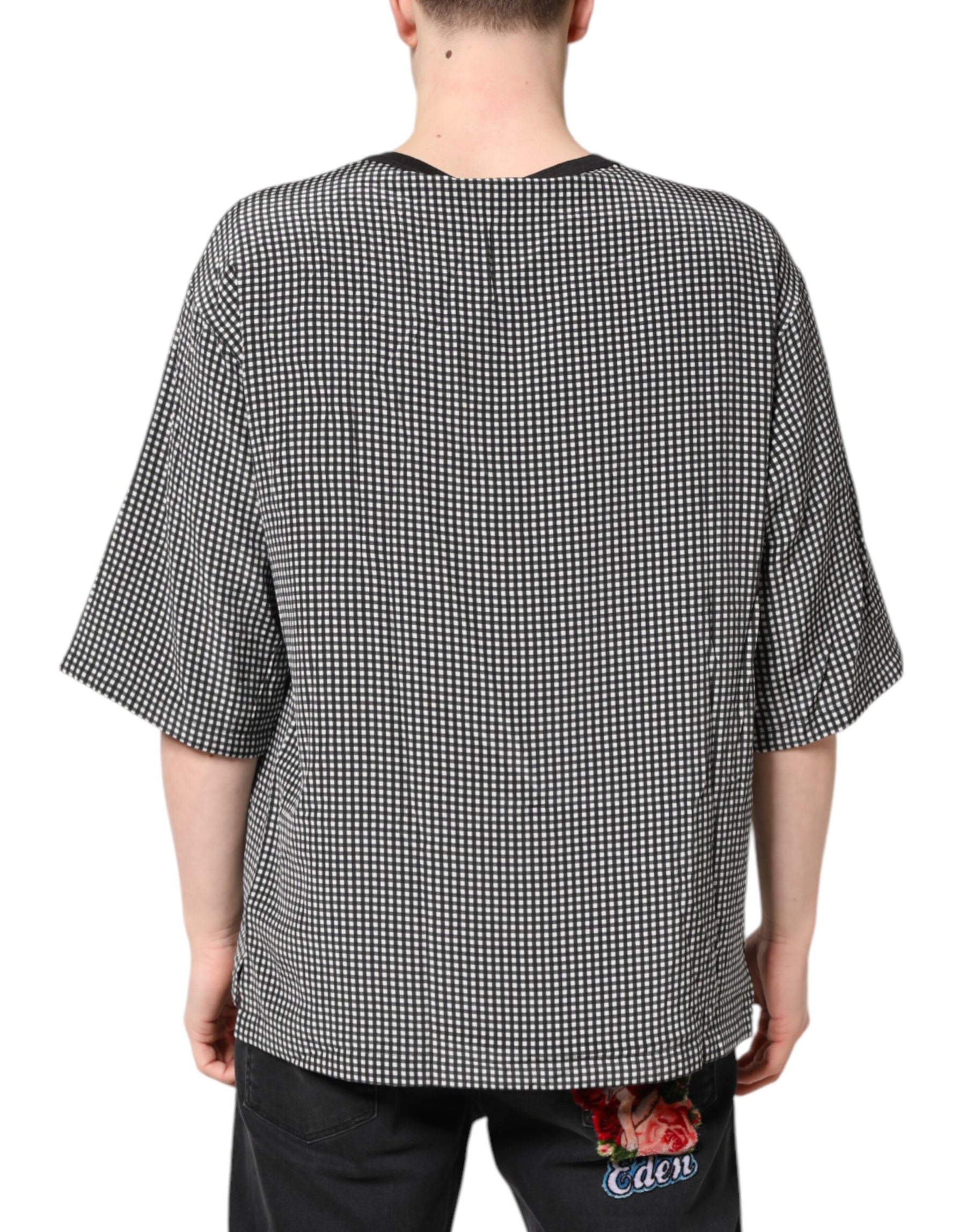 Dolce & Gabbana Black Graphic Print Short Sleeve T-shirt | Regal Royce