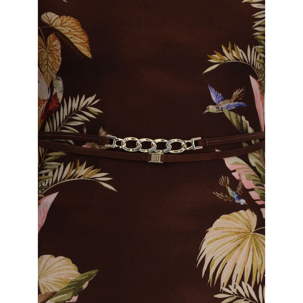 Zimmermann Brown Polyamide One-Piece Swimsuit | Regal Royce