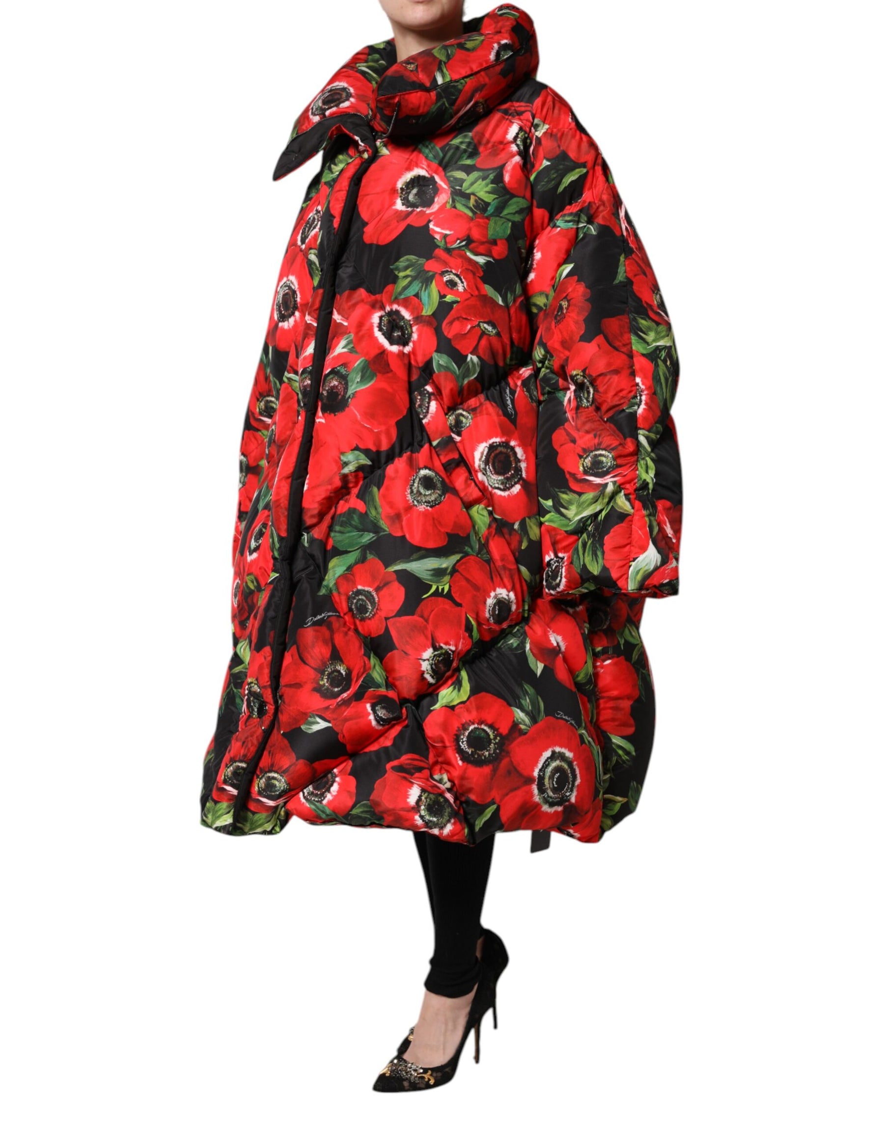 Dolce & Gabbana Multicolor Floral Full Zip Padded Jacket | Regal Royce